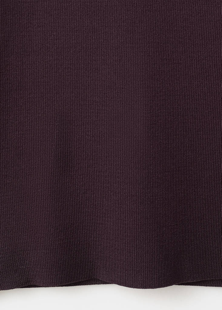 Knit trousers with mid-rise — Burgundy