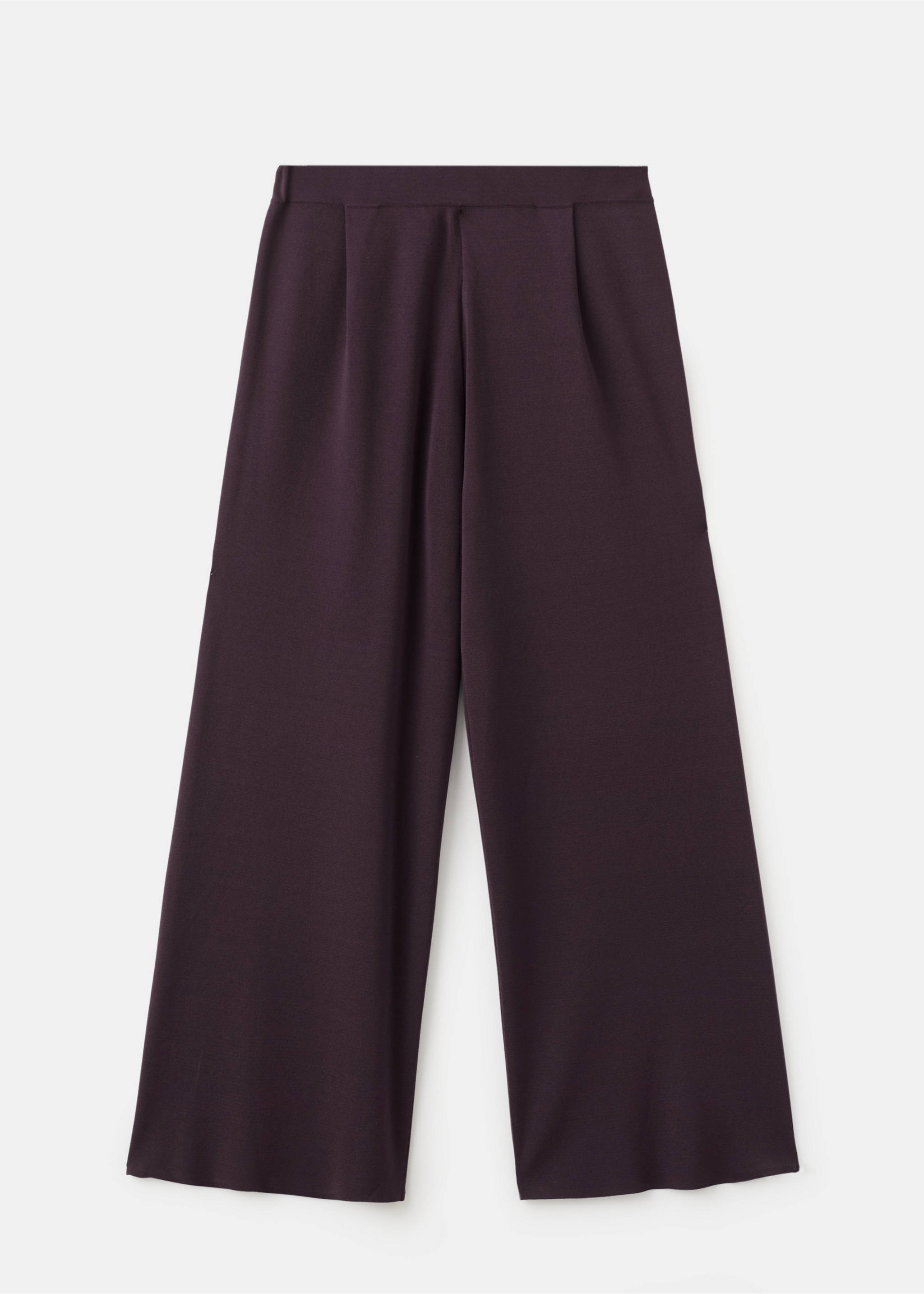 Knit trousers with mid-rise - Article without model, Burgundy. Ref: 27055834-00.