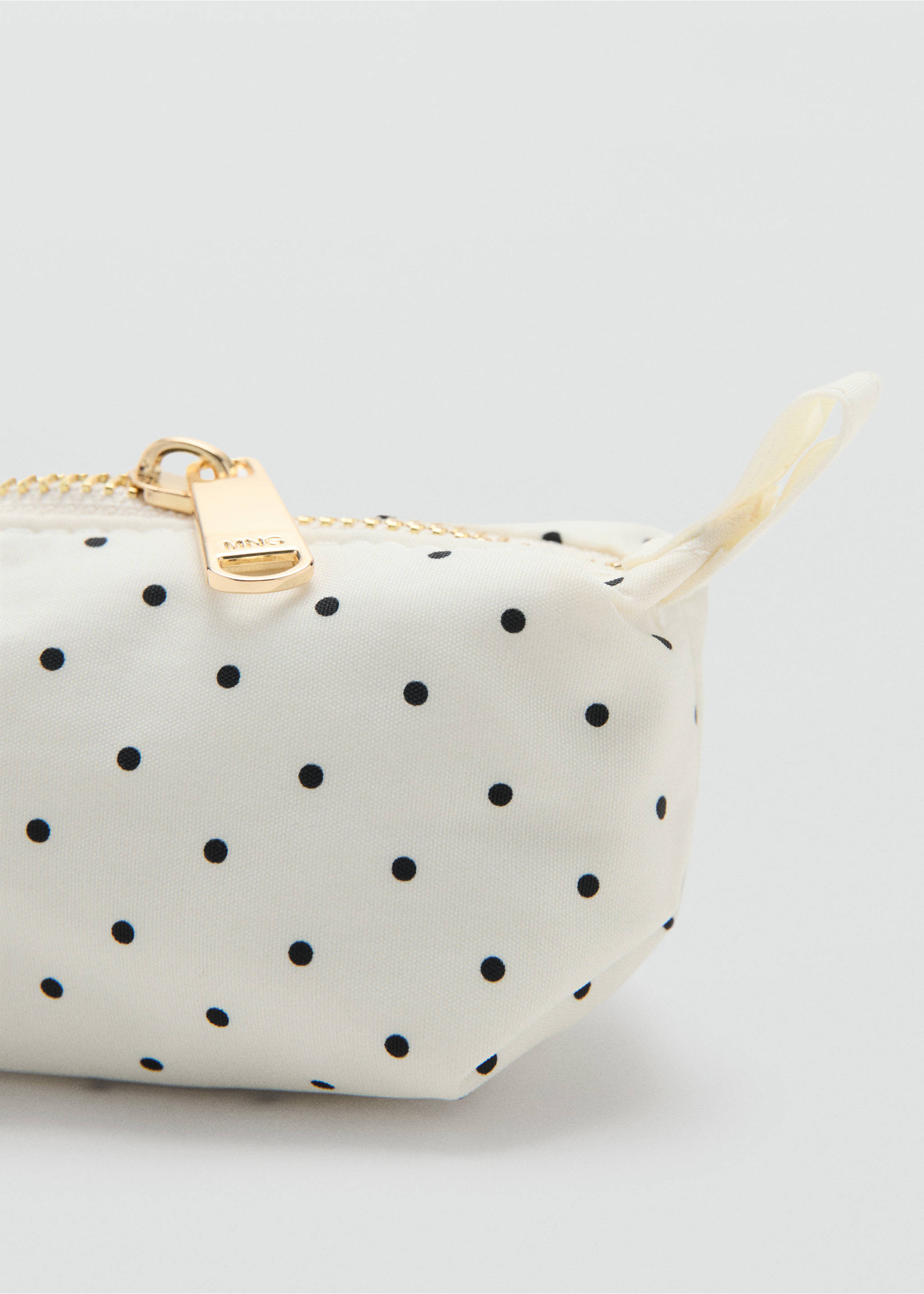 Polka dot pouch - Details of the article 1, Off White. Ref: 27055835-00.