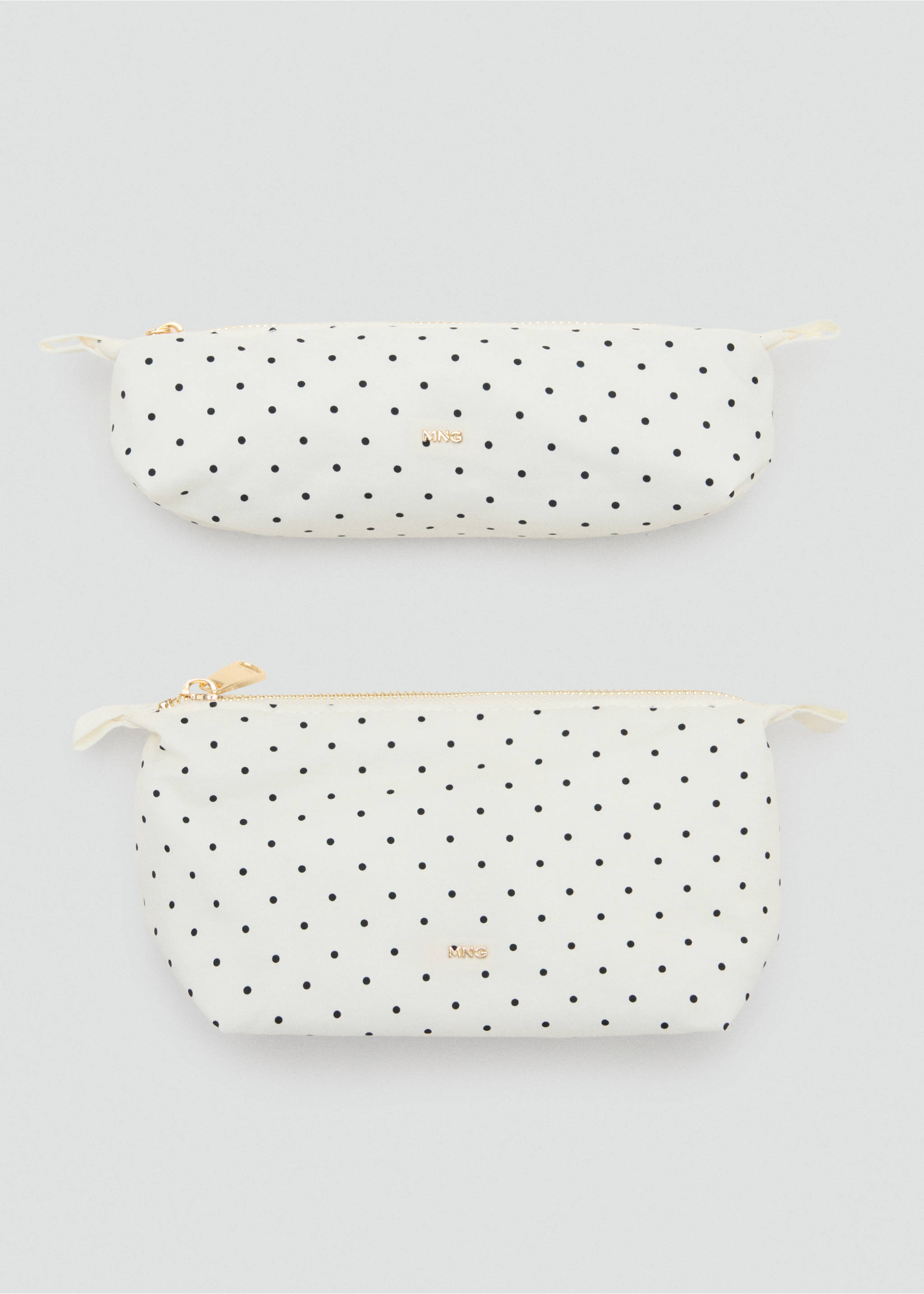 Polka dot pouch - Details of the article 2, Off White. Ref: 27055835-00.