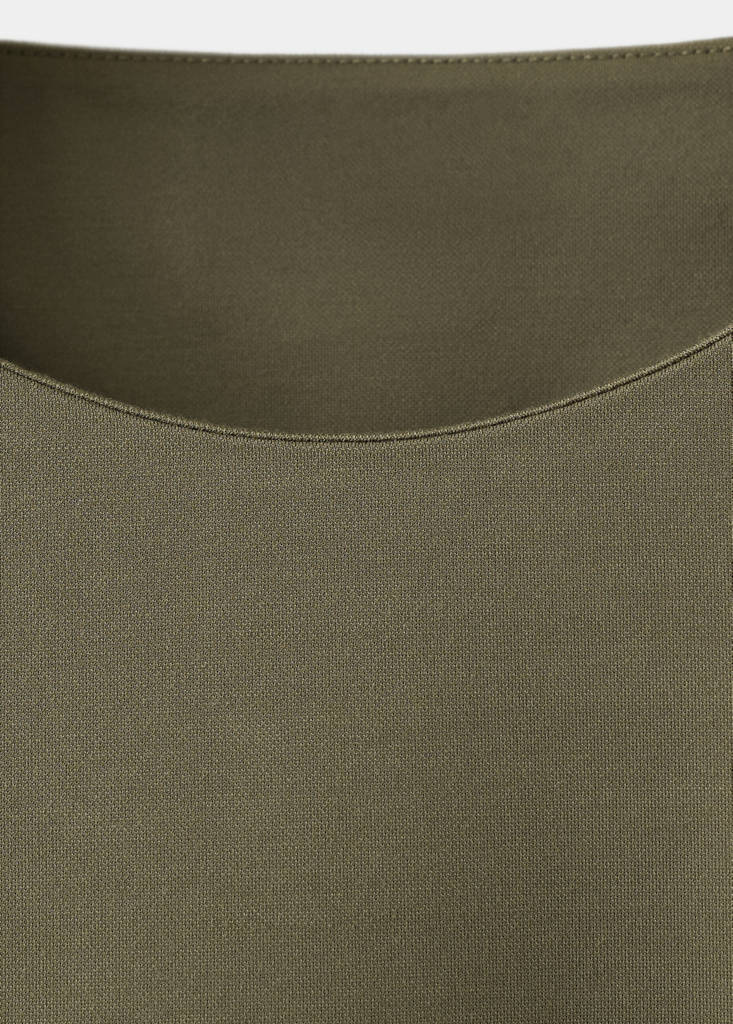 Ruched maternity T-shirt — Khaki