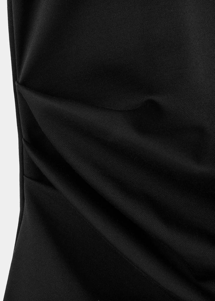 Ruched maternity T-shirt — Black