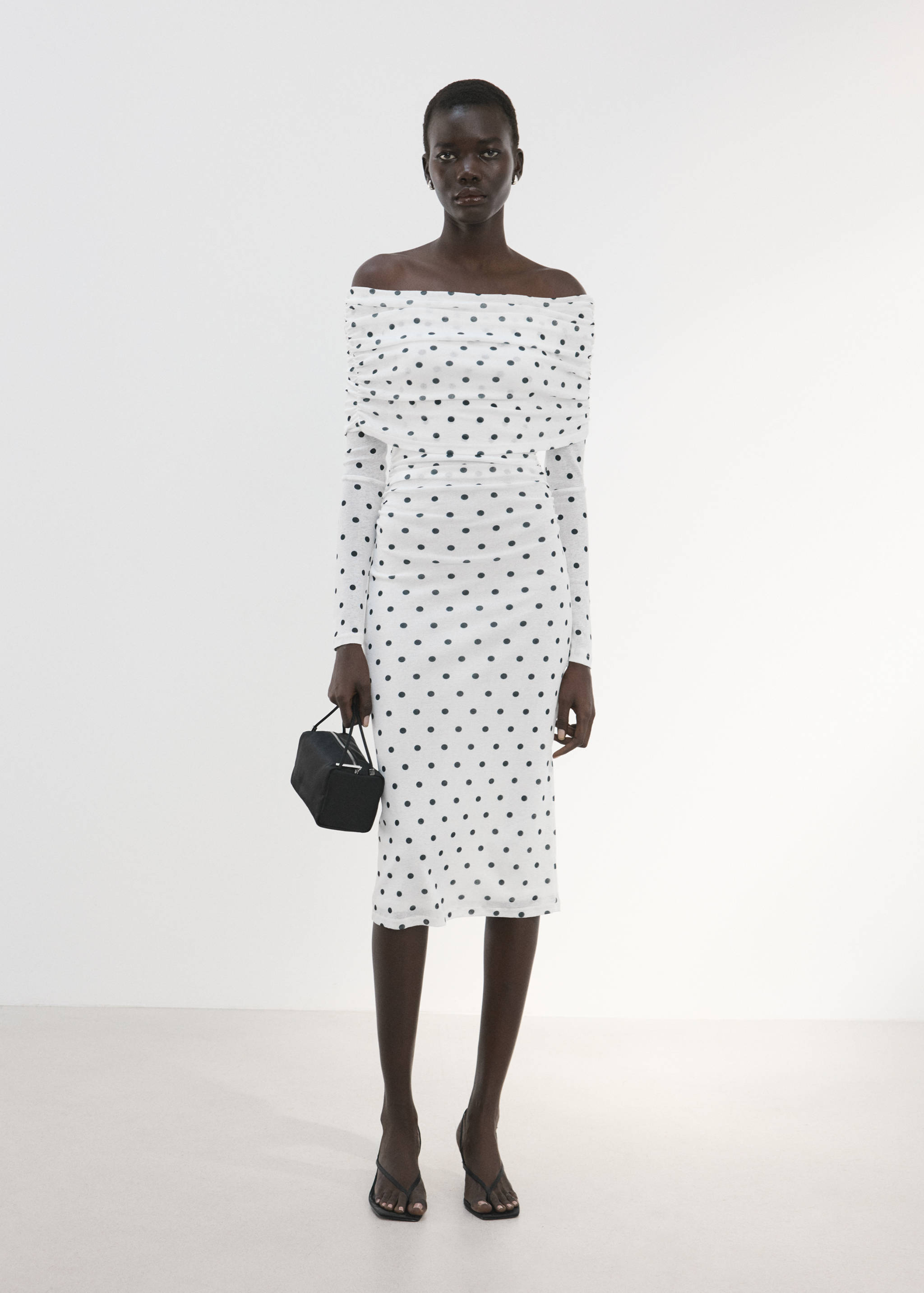 Robe à pois bustier - Plan général