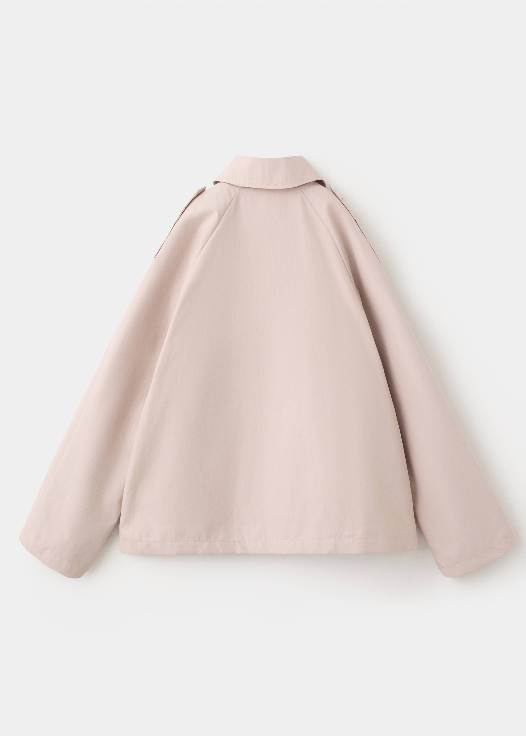 Double-breasted trench coat - Reverse of the article, Pink. Ref: 27055928-00.