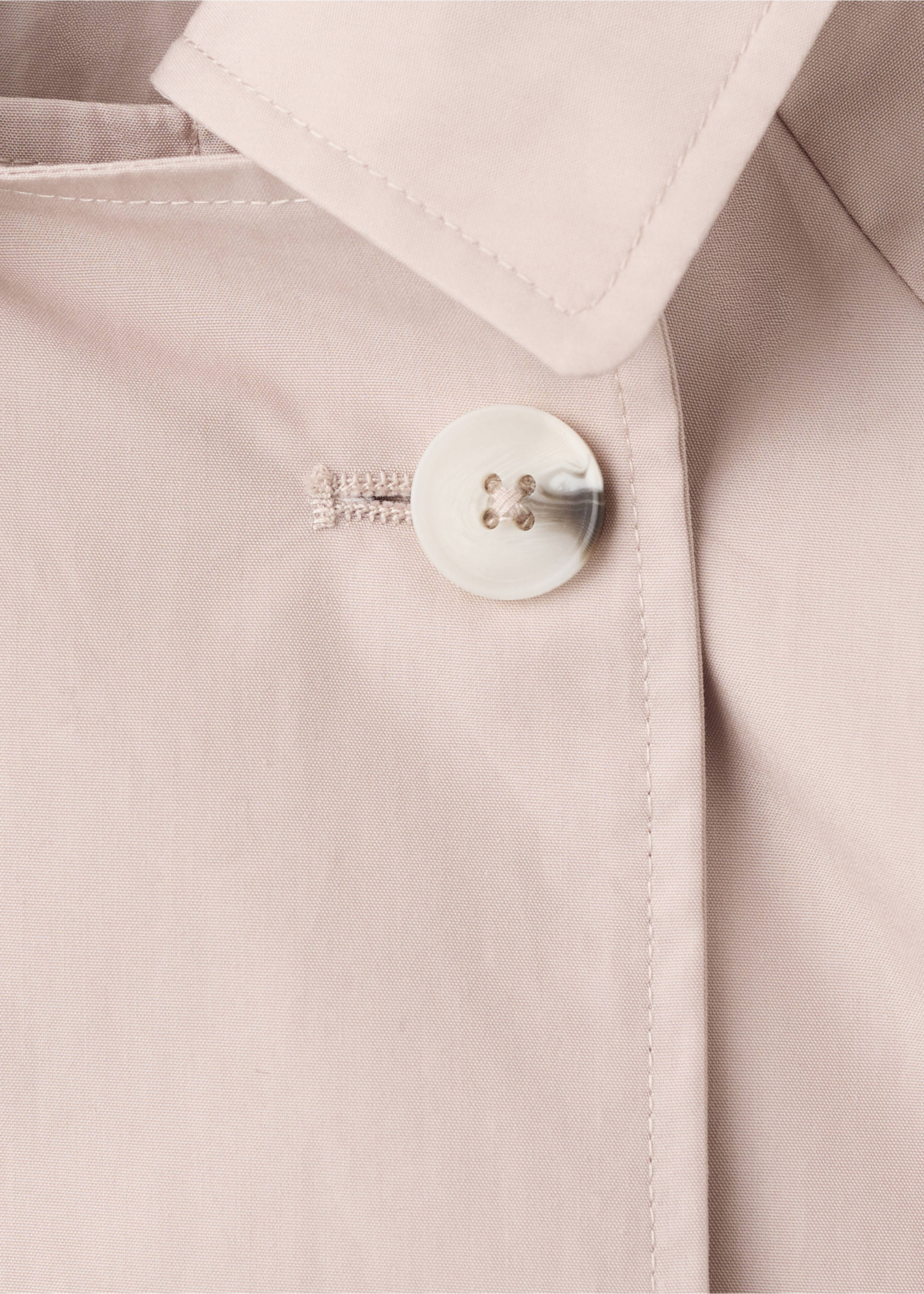 Double-breasted trench coat - Details of the article 8, Pink. Ref: 27055928-00.