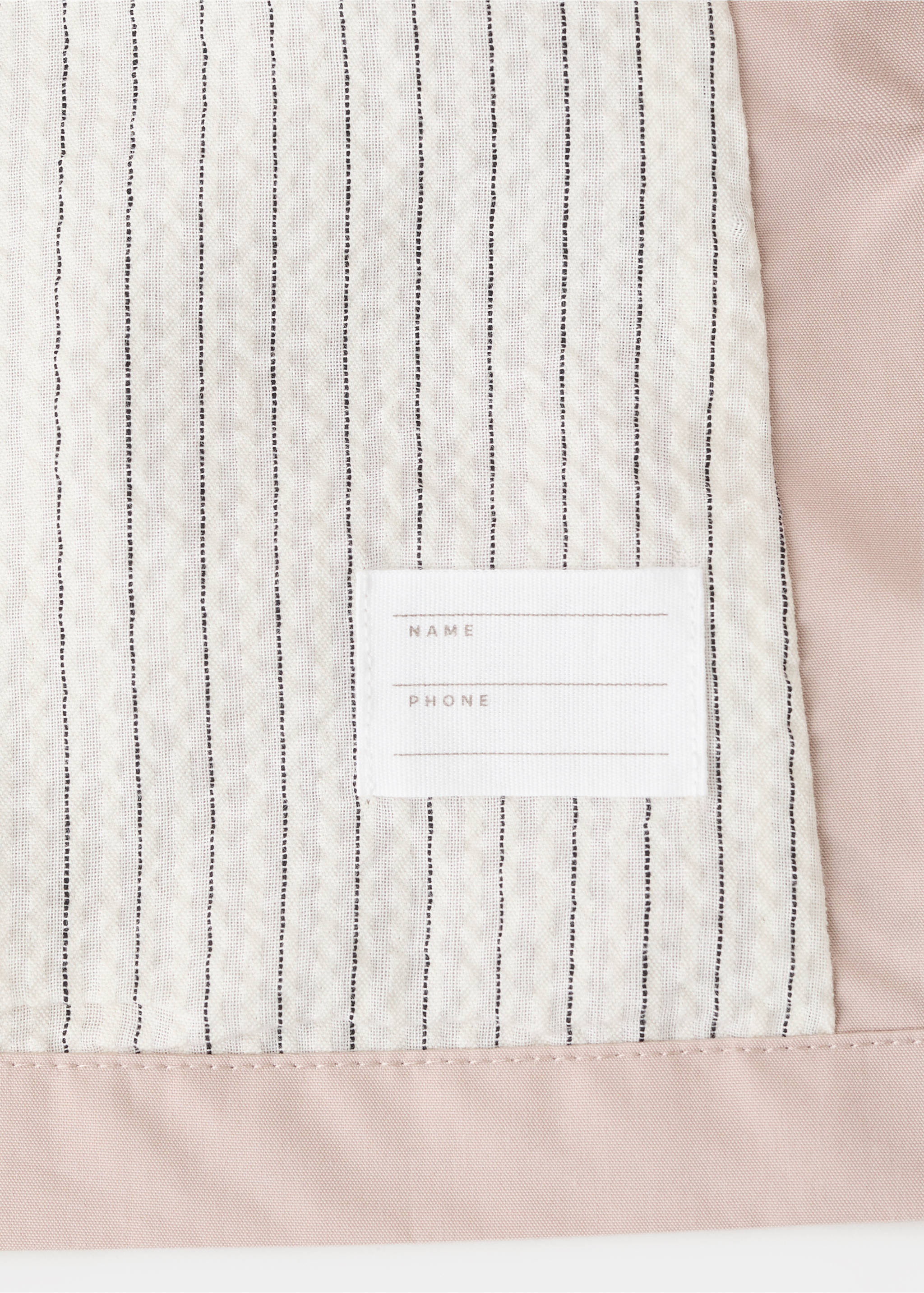 Double-breasted trench coat - Details of the article 0, Pink. Ref: 27055928-00.