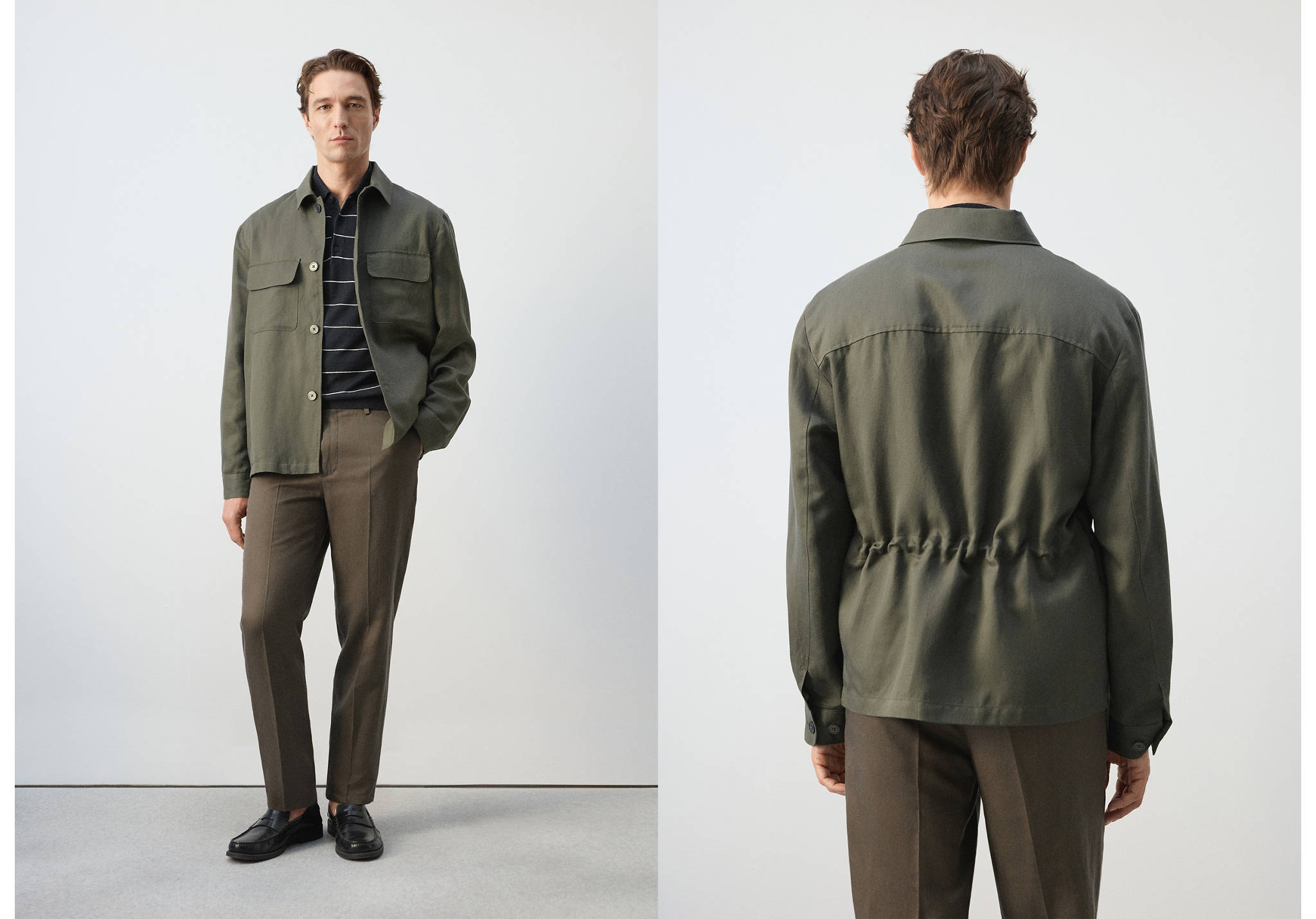 แจ็คเก็ตไลโอเซลล์จีบหลัง - เครื่องบินพาโนรามา