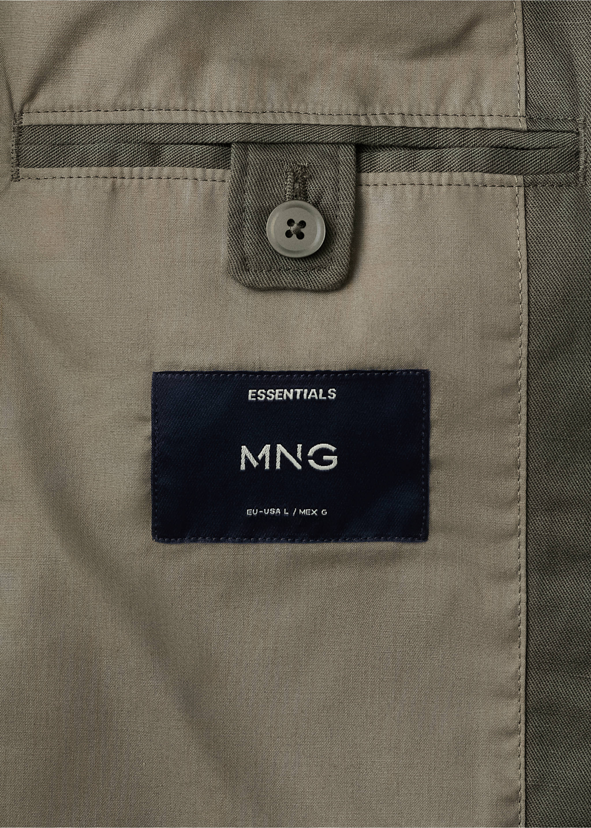 Gathered back lyocell jacket - Details of the article 0, Medium Brown. Ref: 27055929-00.