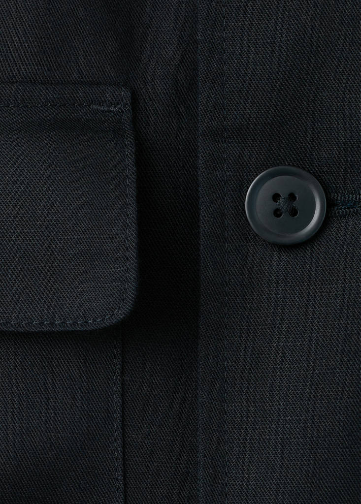 Gathered back lyocell jacket — Navy