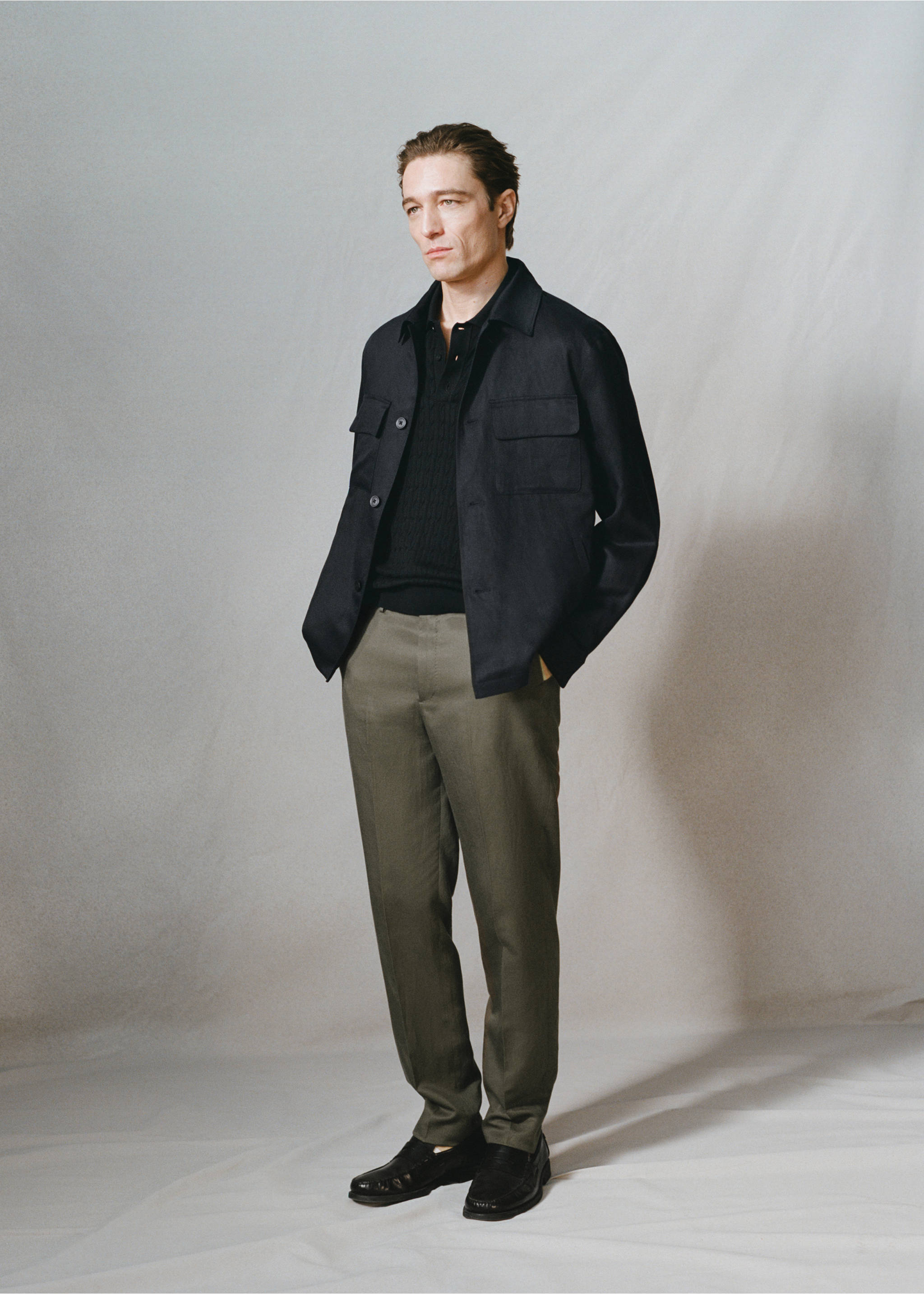 سترة ليوسيل مجمعة من الخلف - تفاصيل المنتج 9, أزرق غامق. Ref: 27055929-00.