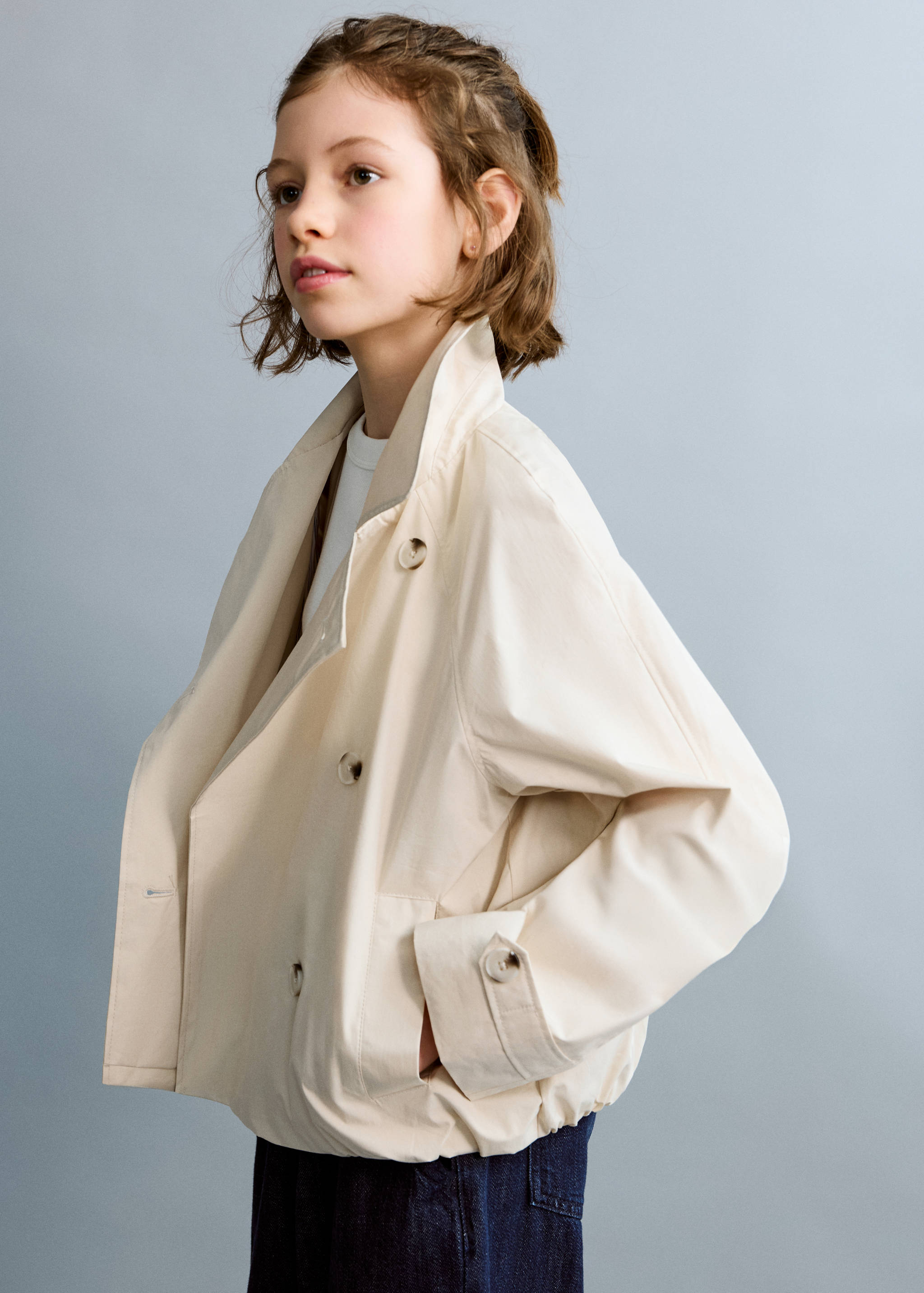 Double-breasted trench coat - Medium plane