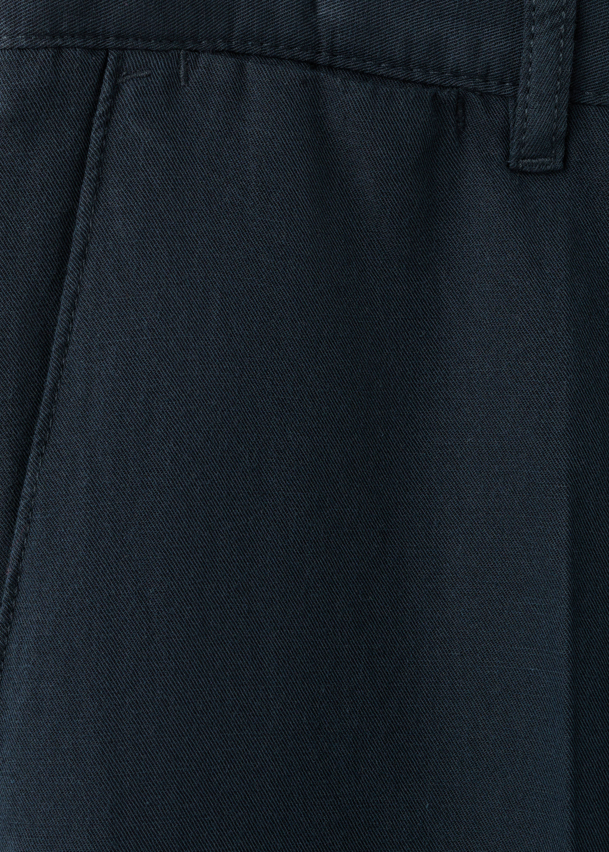 Pantalons slim fit cotó lli - Detall de l'article 0