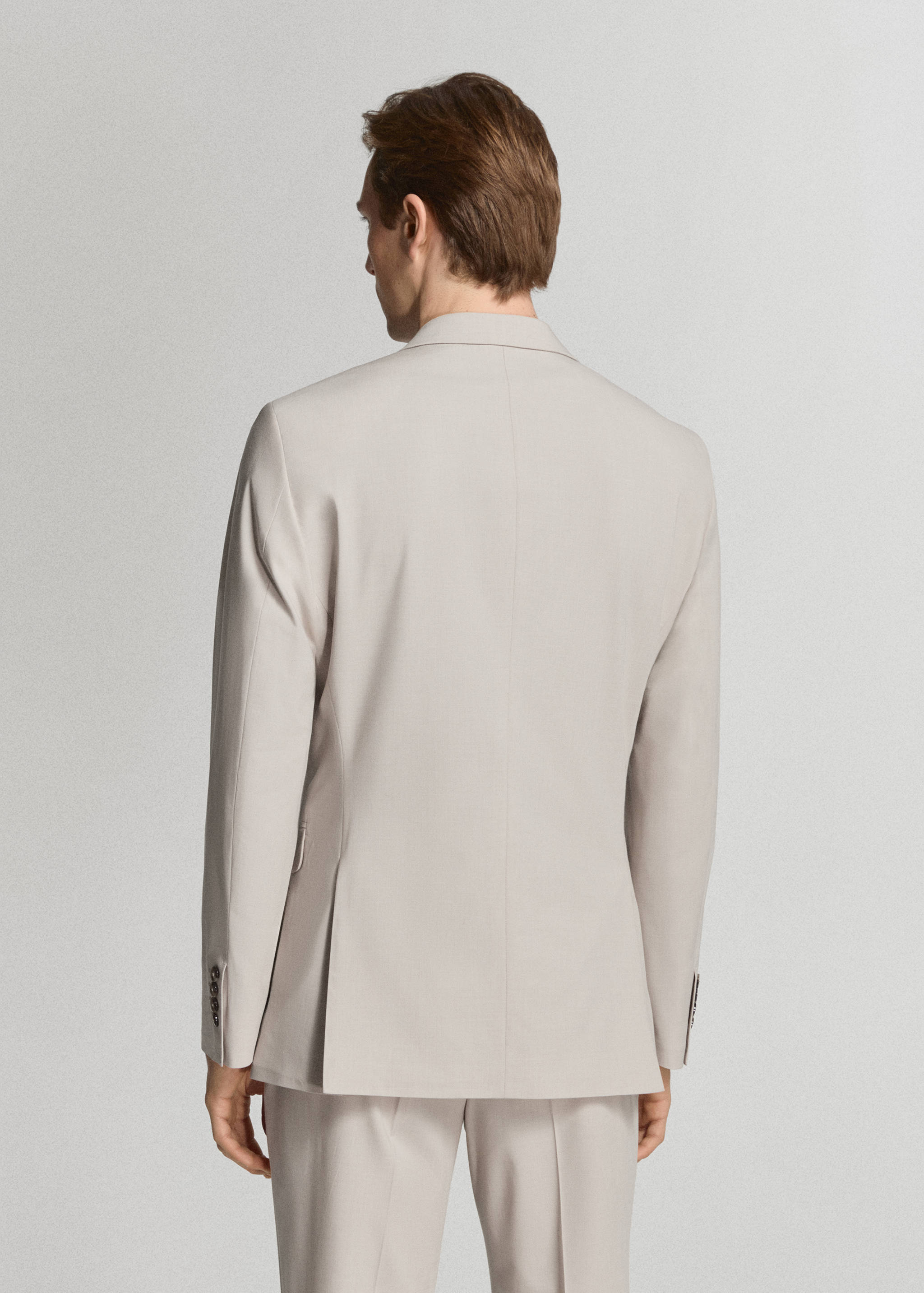 Super slim-fit suit jacket in stretch fabric - Reverse of the article