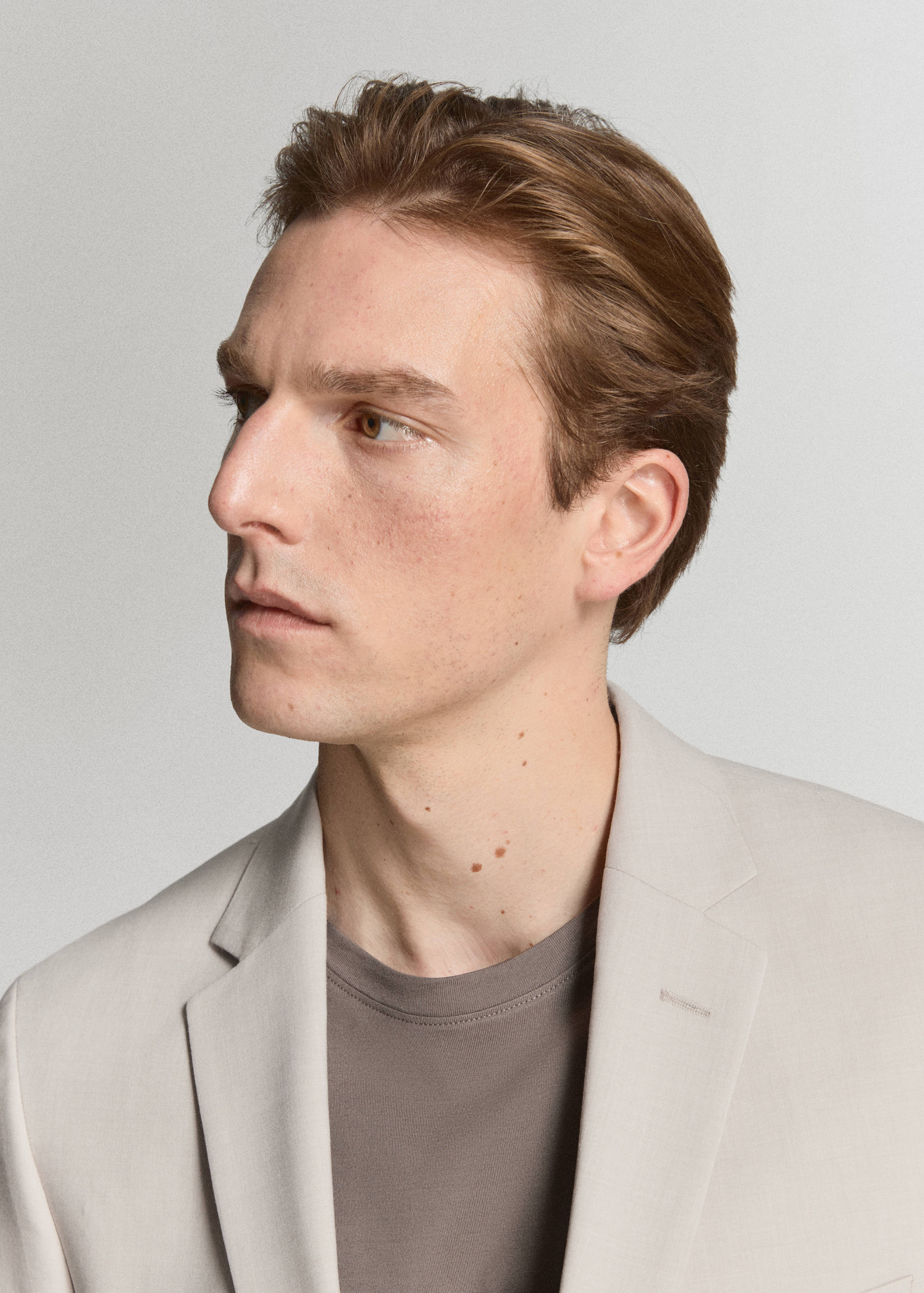 Super slim-fit suit jacket in stretch fabric - Details of the article 1