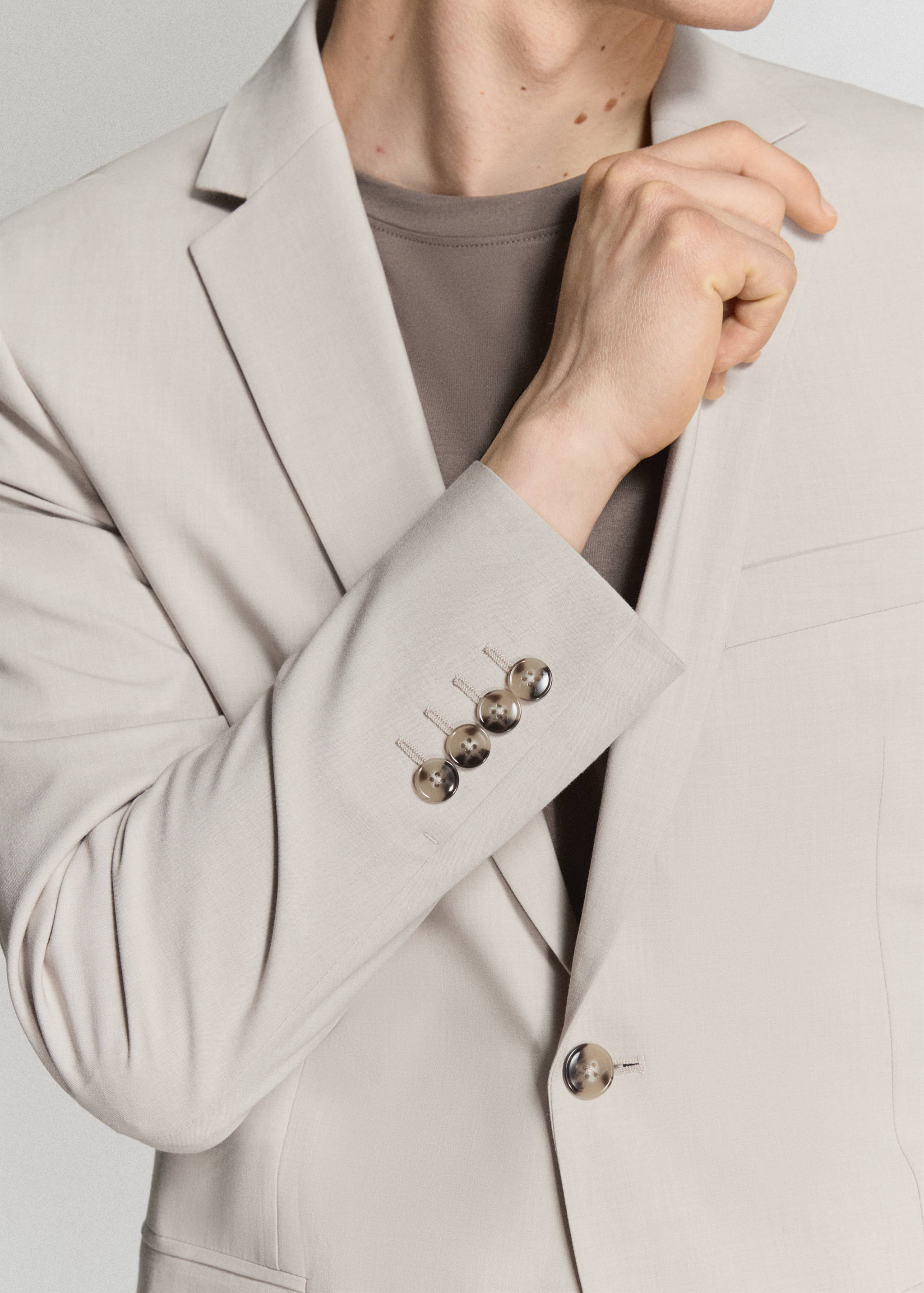 Super slim-fit suit jacket in stretch fabric - Details of the article 6