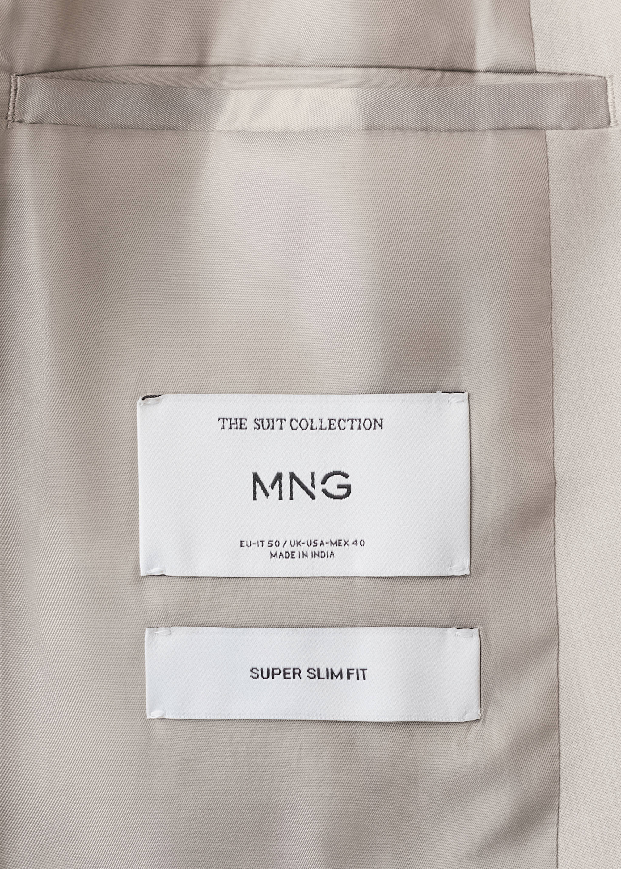 Super slim-fit suit jacket in stretch fabric - Details of the article 0