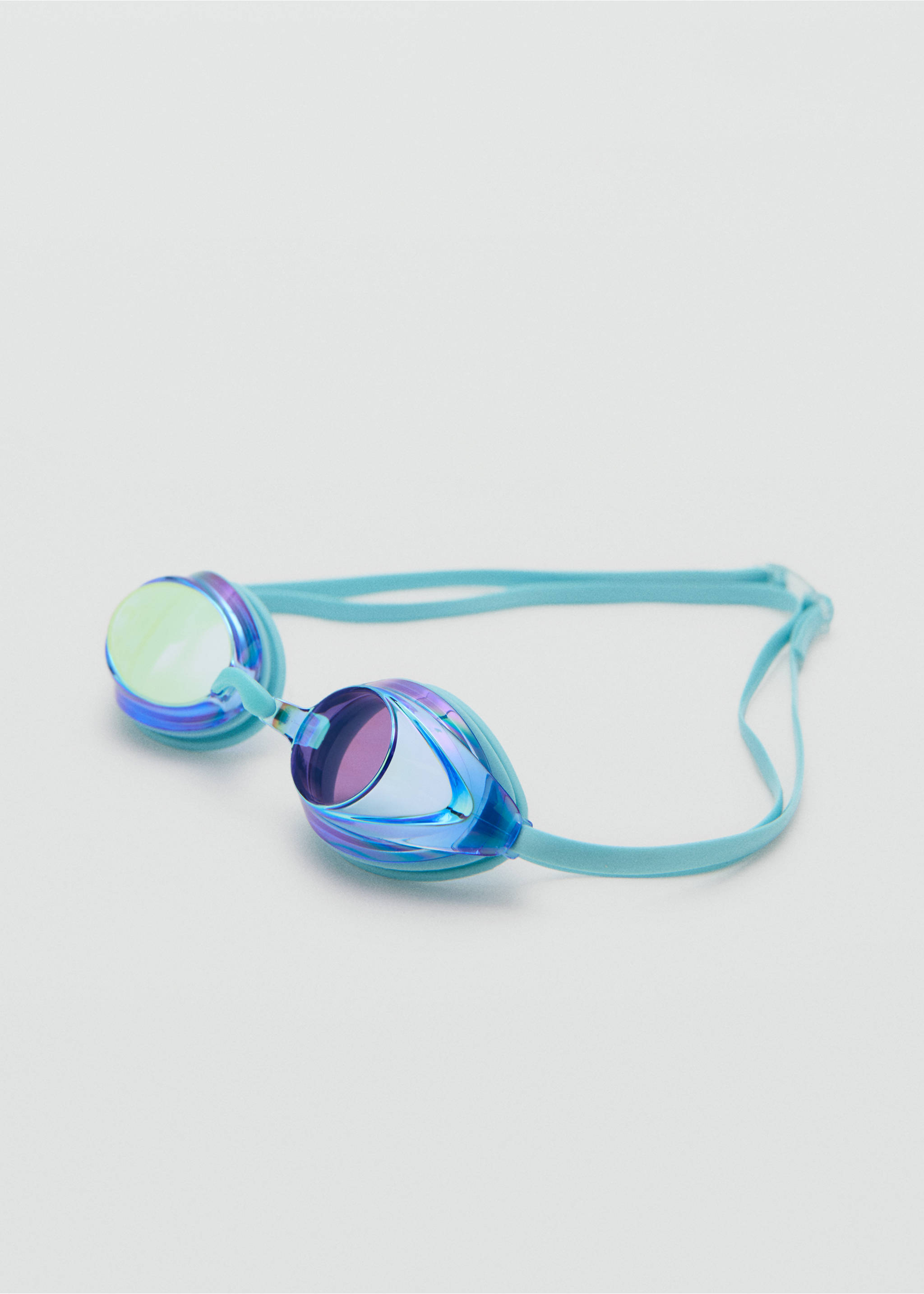 Swimming goggles - Medium plane, Aqua Green. Ref: 27055935-00.