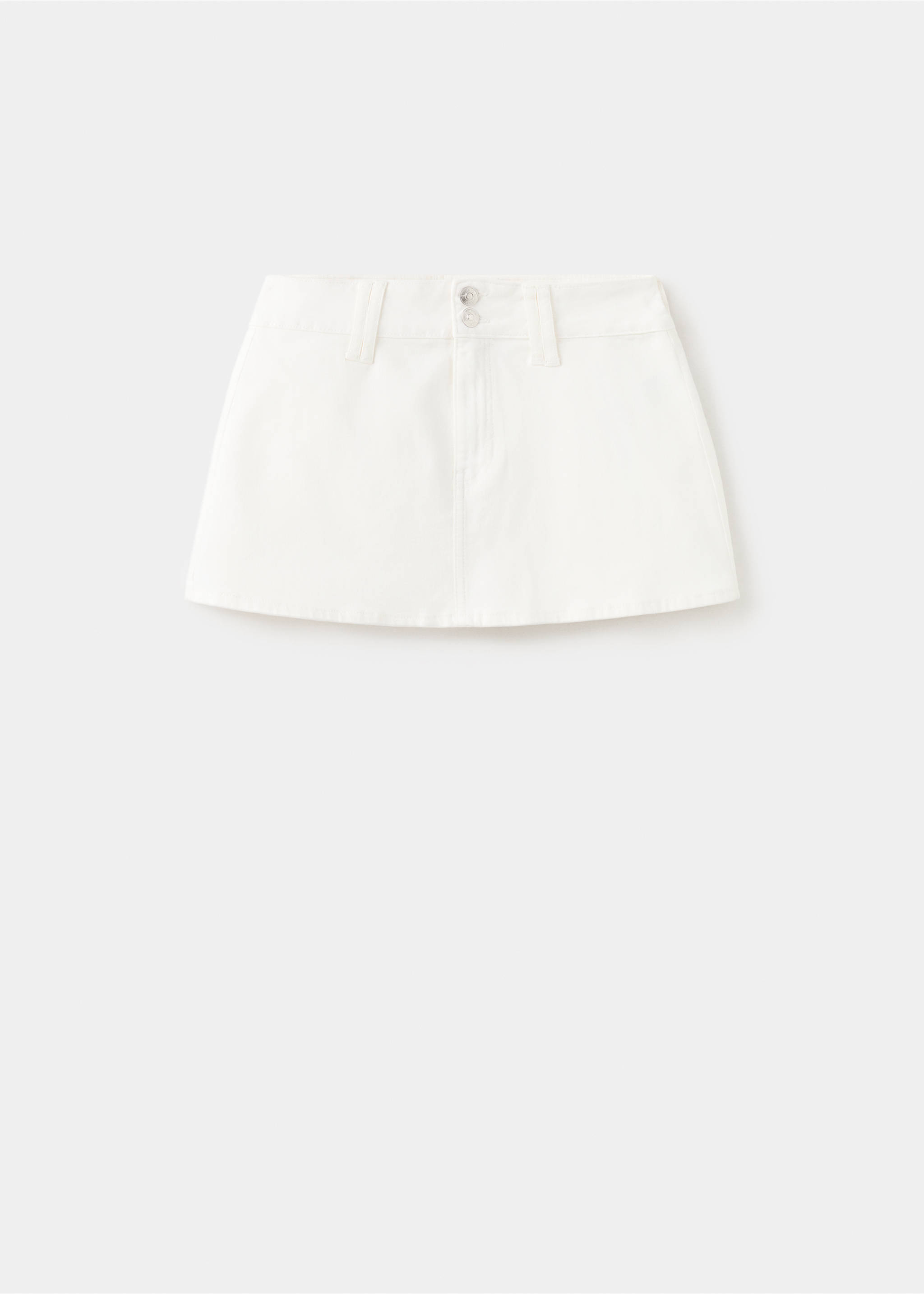 Denim short skirt - Article without model, Off White. Ref: 27055937-00.