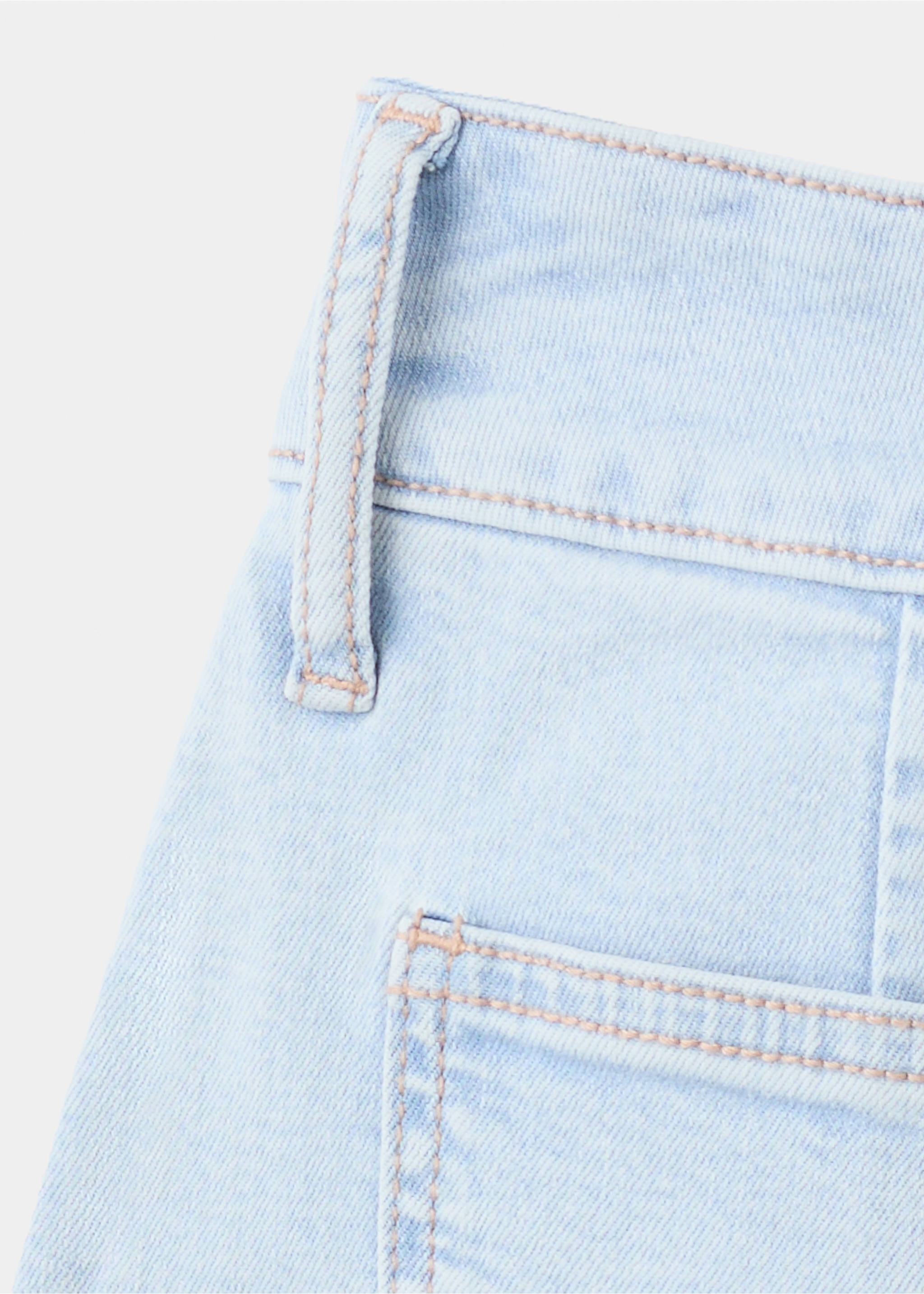 Denim short skirt - Details of the article 0, Medium Blue. Ref: 27055938-00.