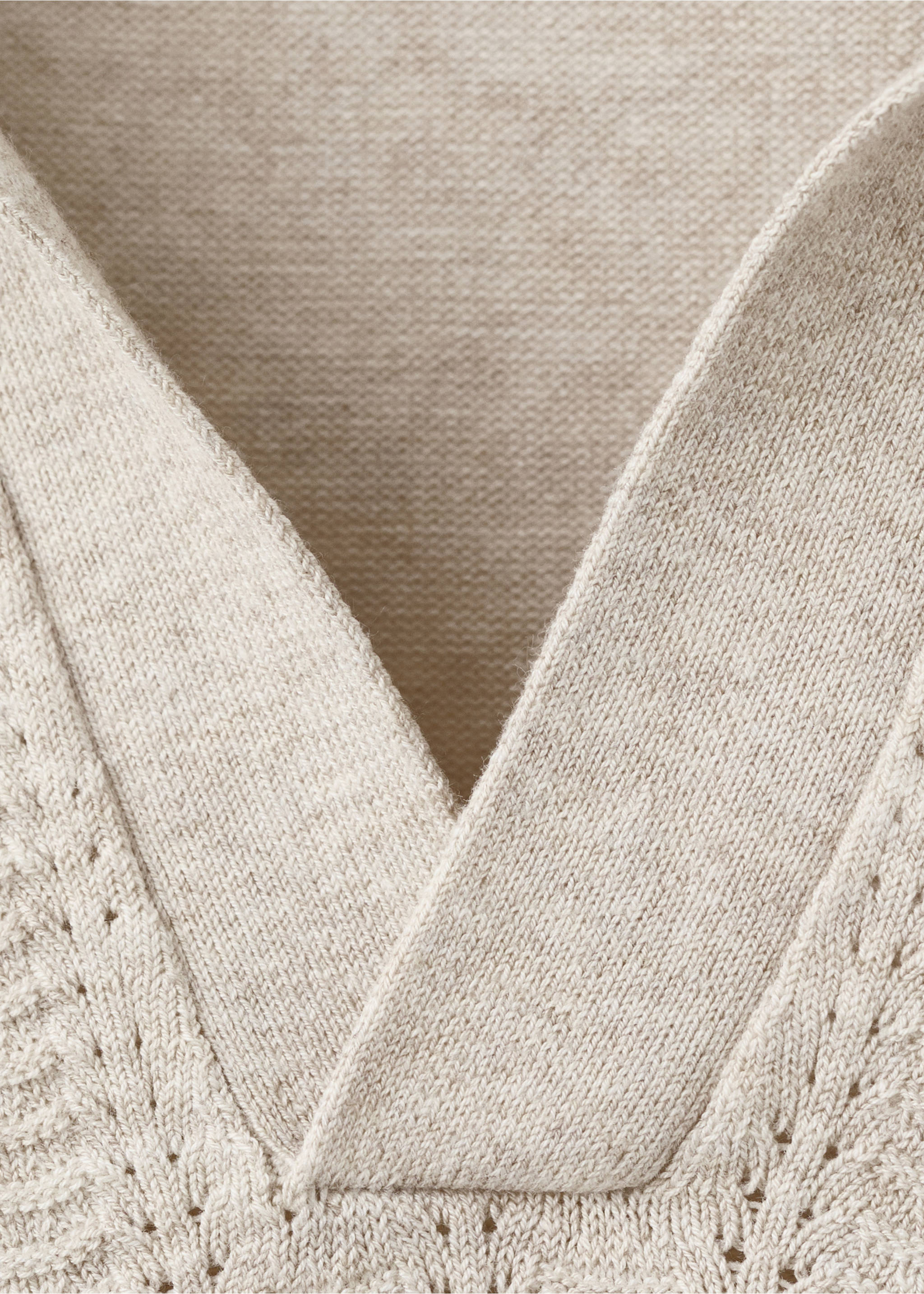 Strukturált, finomkötött pólóing - A termék adatai 8, Homok. Ref: 27055939-00.