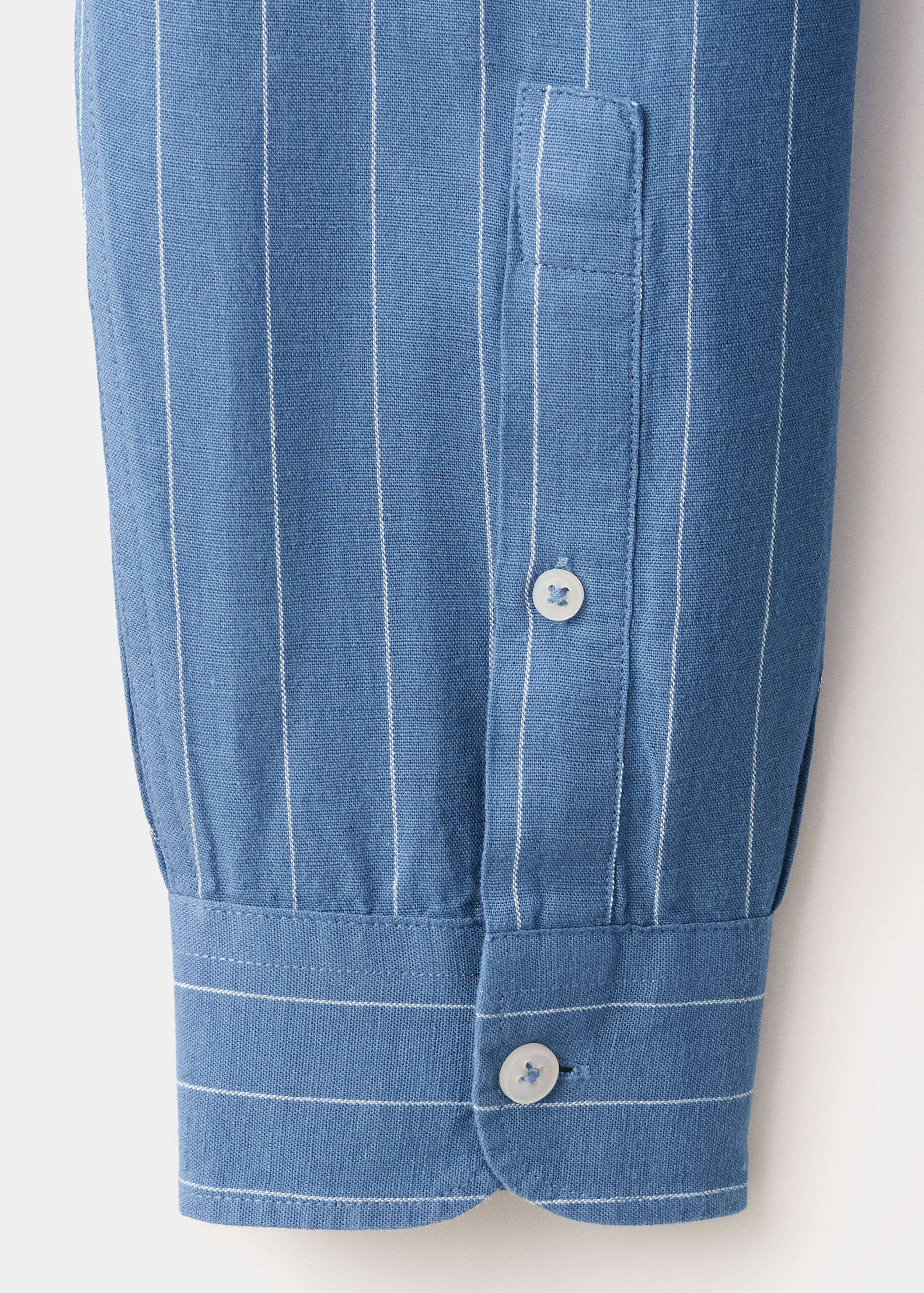 Camisa regular fit lino algodón rayas - Detalle del artículo 0