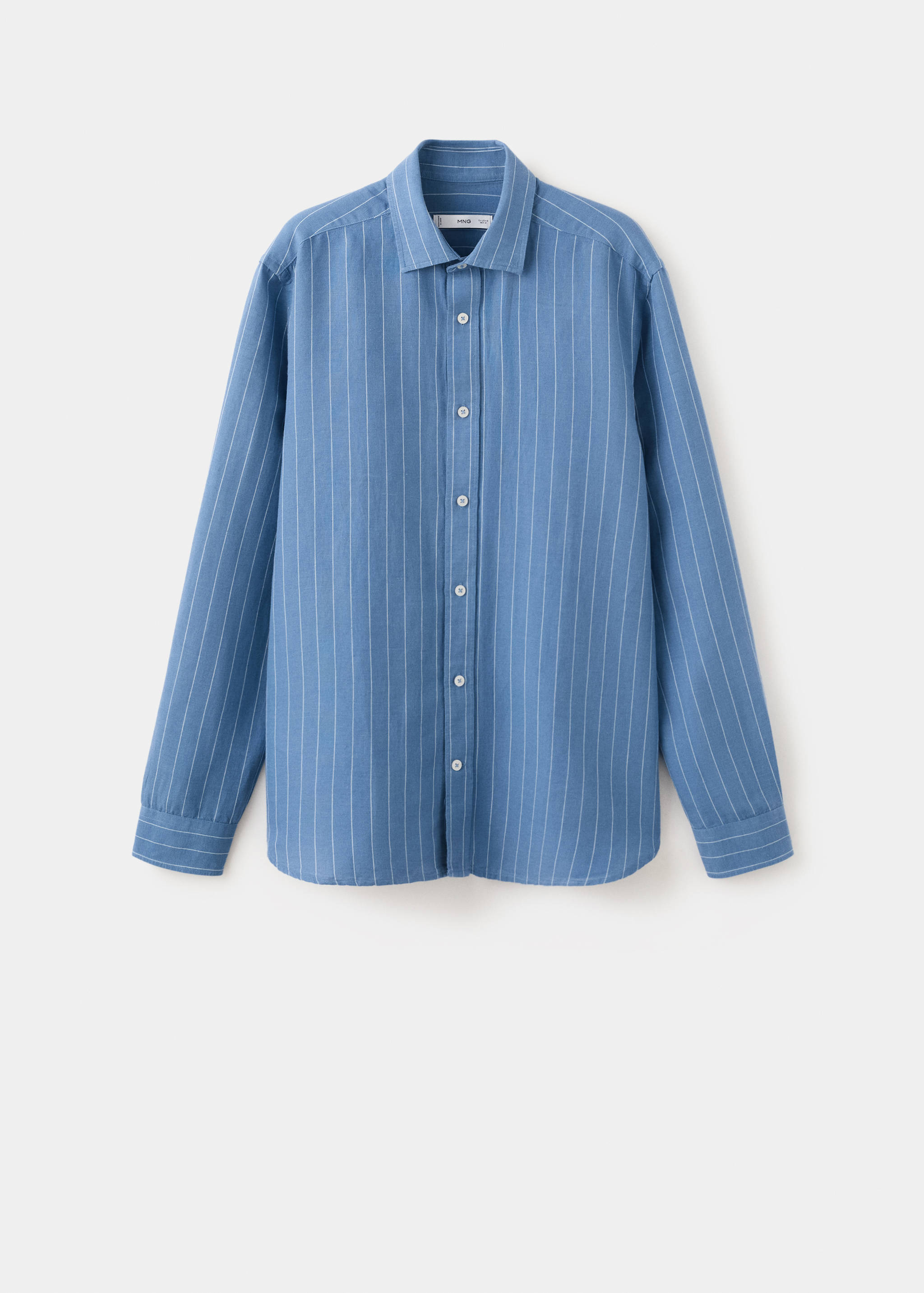 Camisa regular fit lino algodón rayas - Artículo sin modelo