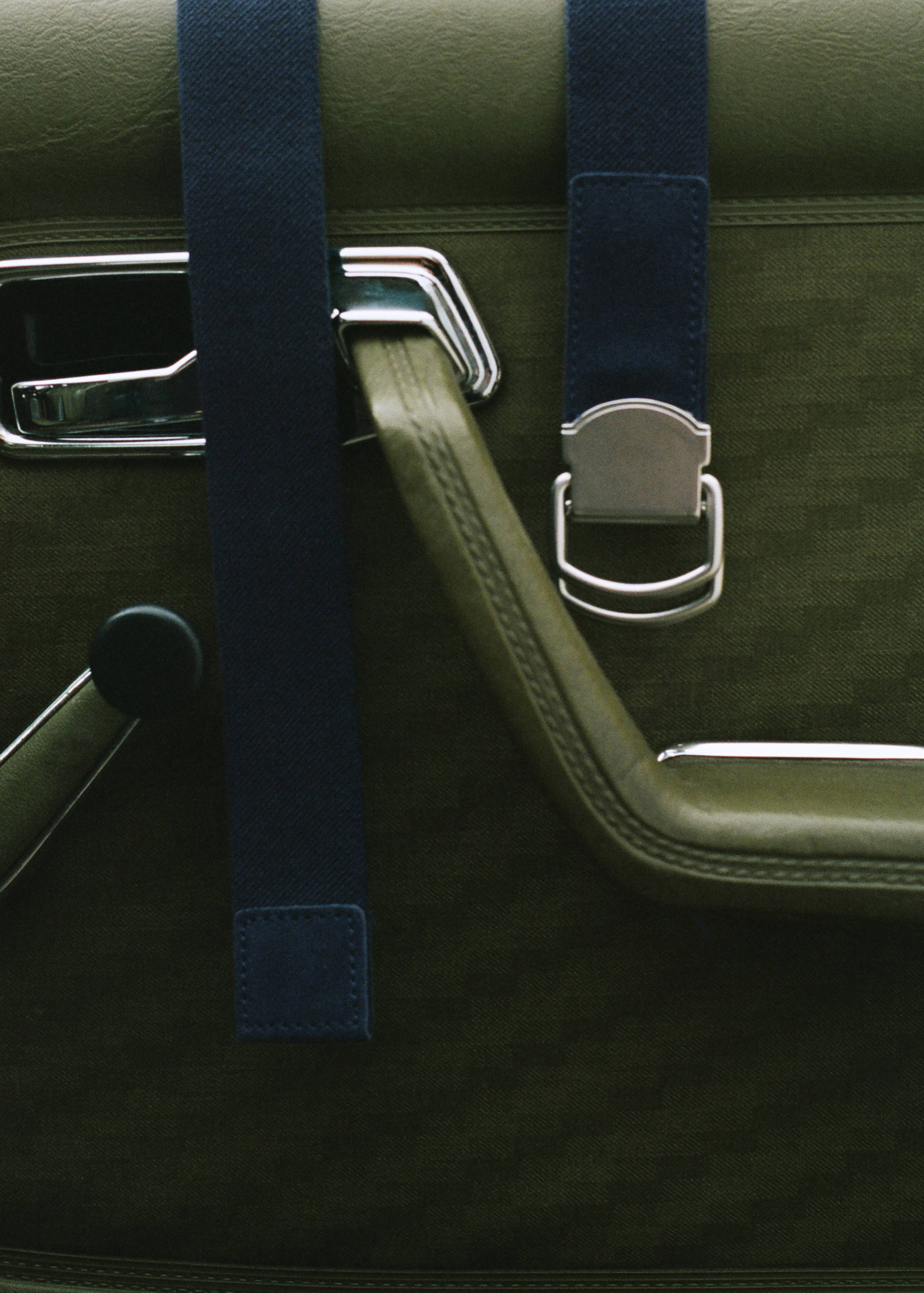 Leather mixed belt - General plane