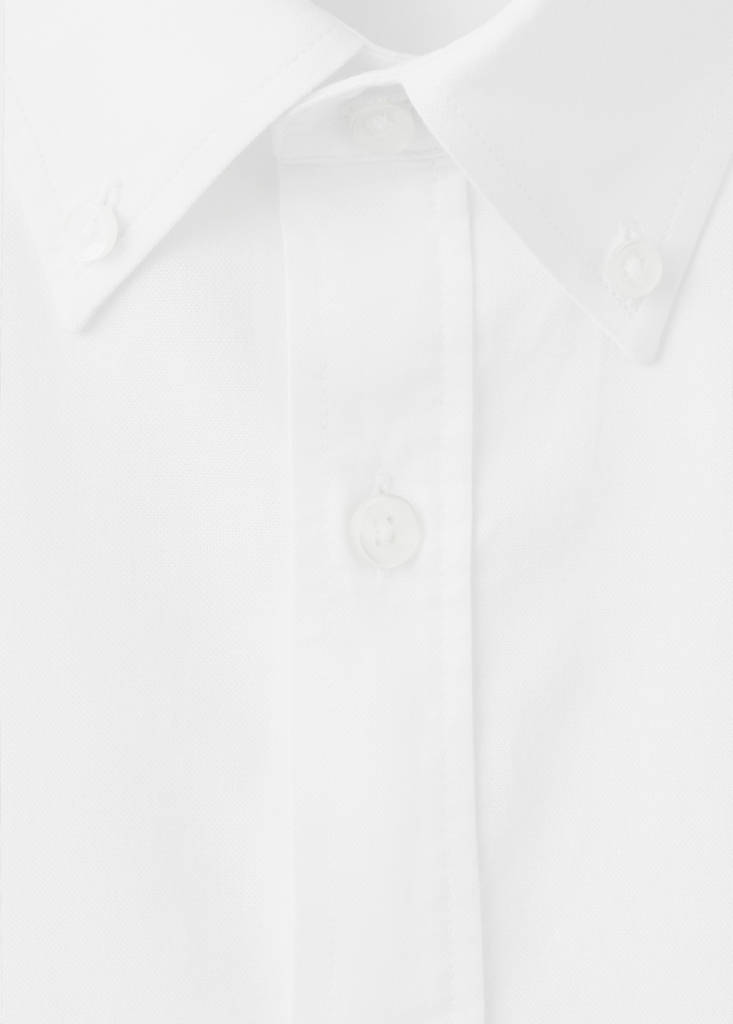 Lightweight Oxford shirt 100% cotton regular fit — White