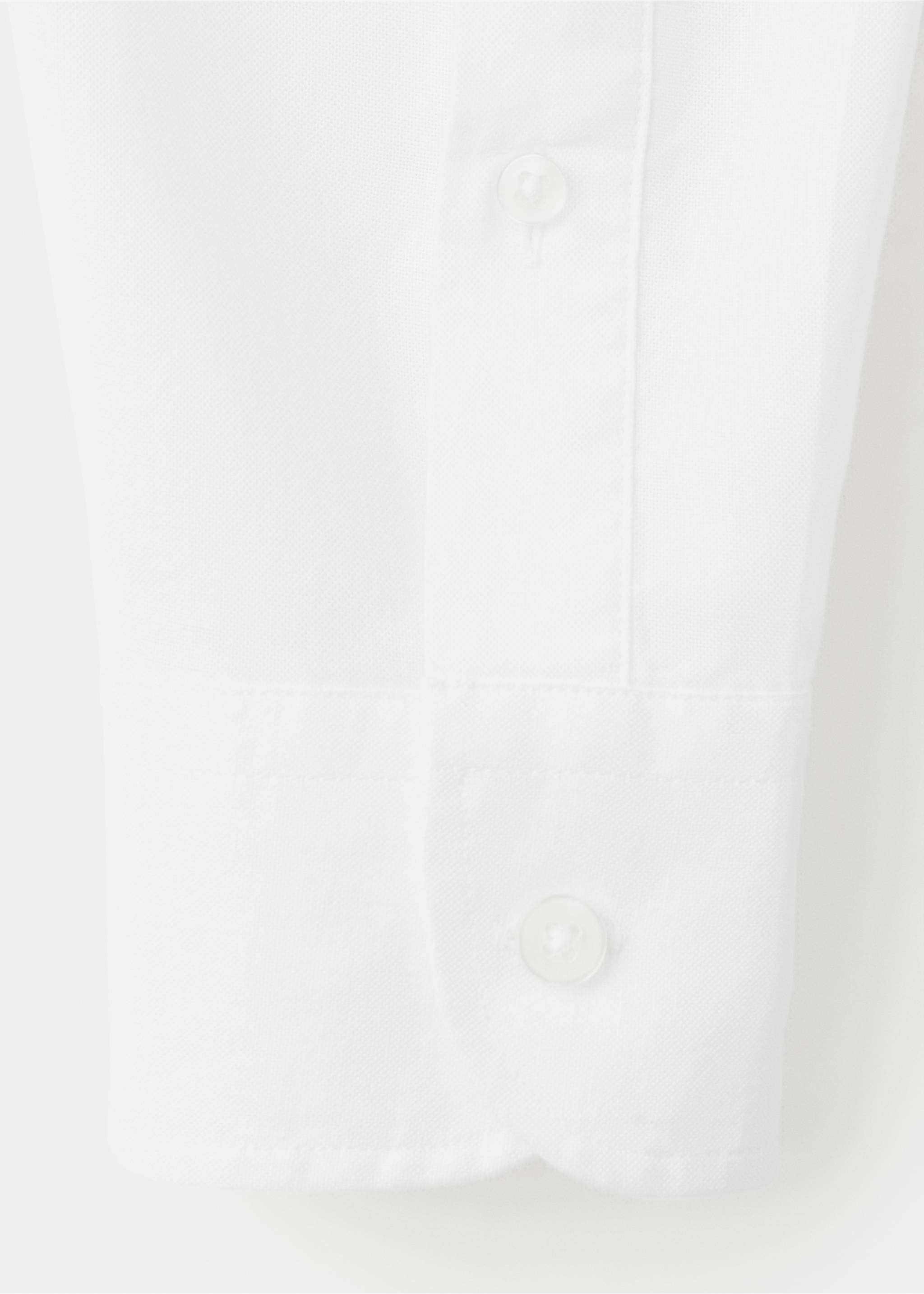 Lightweight Oxford shirt 100% cotton regular fit - Details of the article 0, White. Ref: 27055946-00.