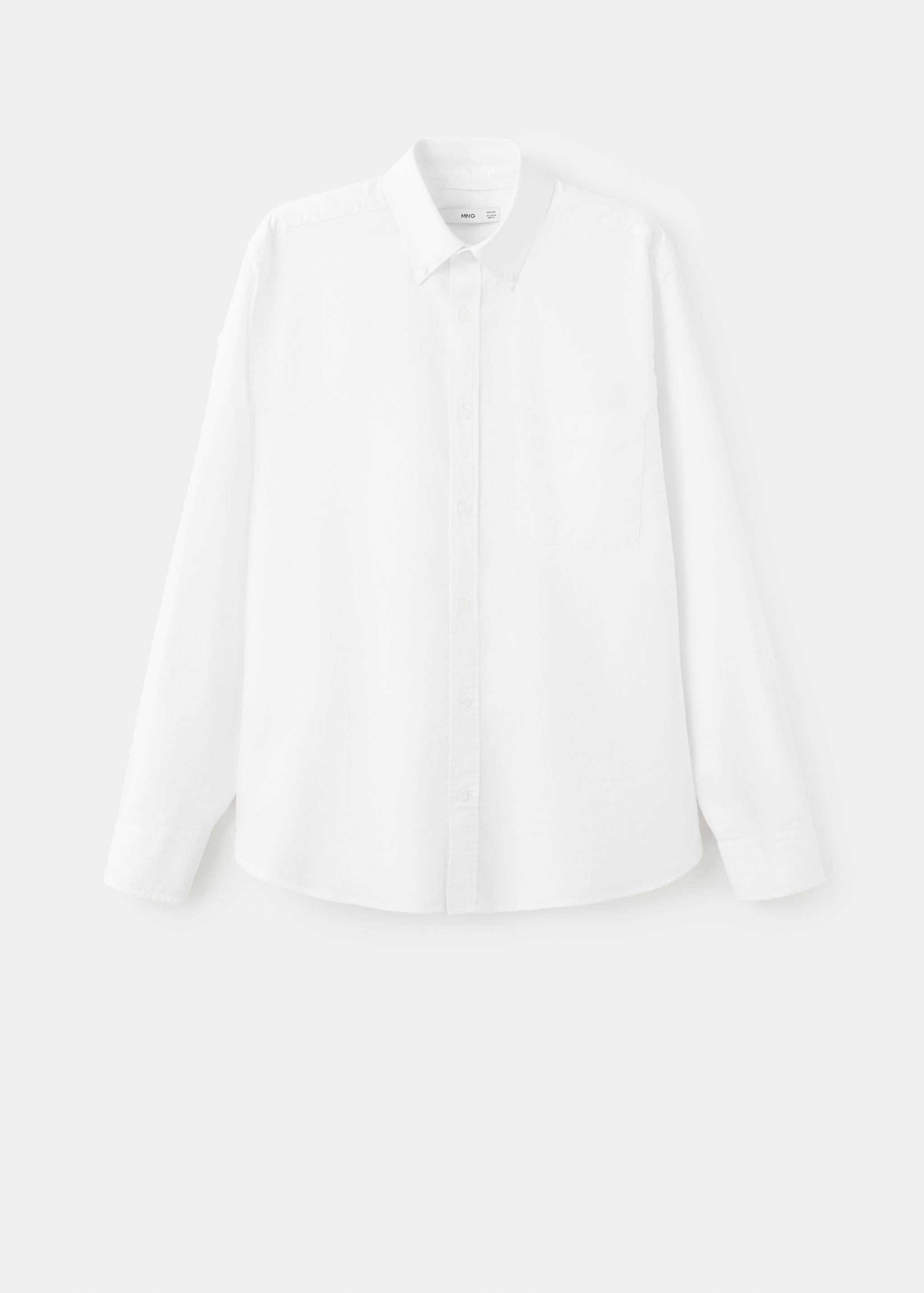 Camisa Oxford ligera 100% algodón regular fit - Artículo sin modelo