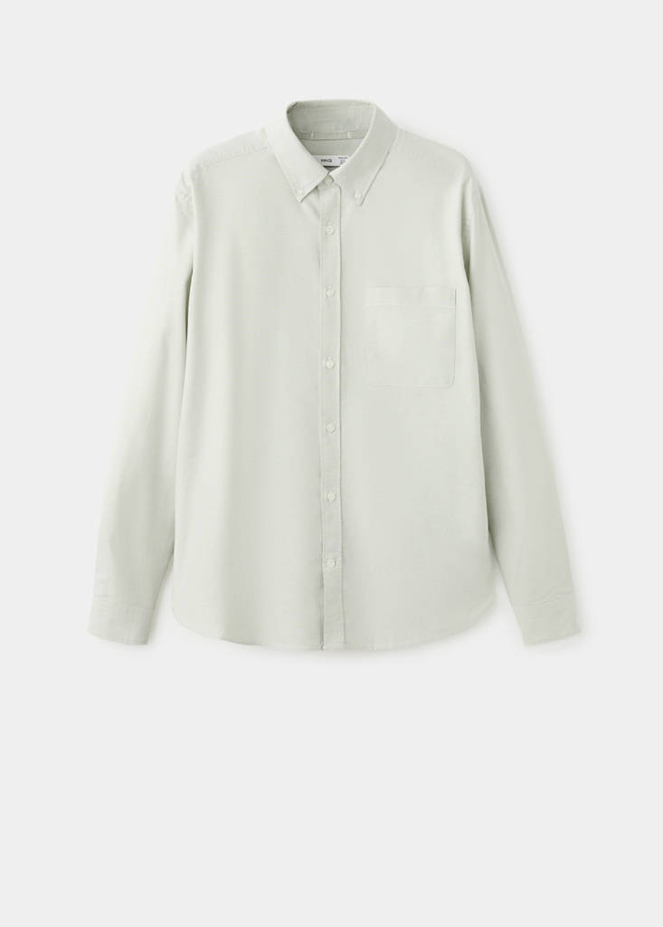 Lightweight Oxford shirt 100% cotton regular fit — Pastel Green