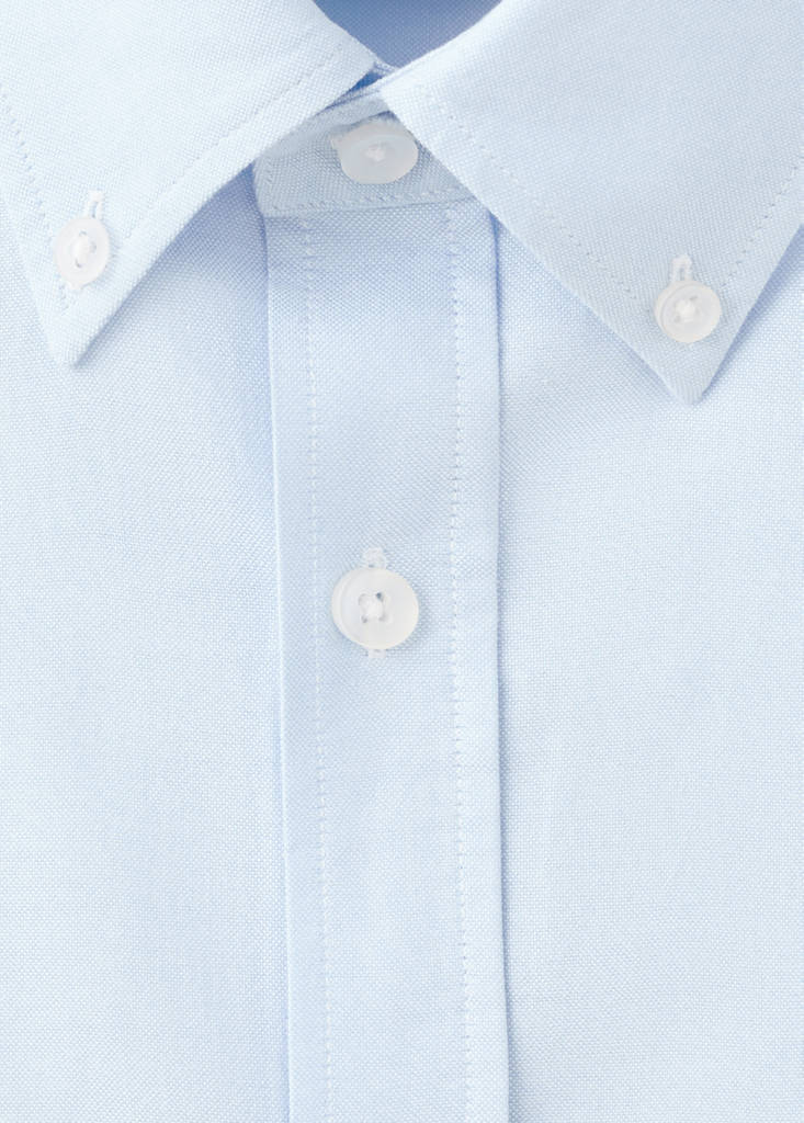 Lightweight Oxford shirt 100% cotton regular fit — Sky Blue