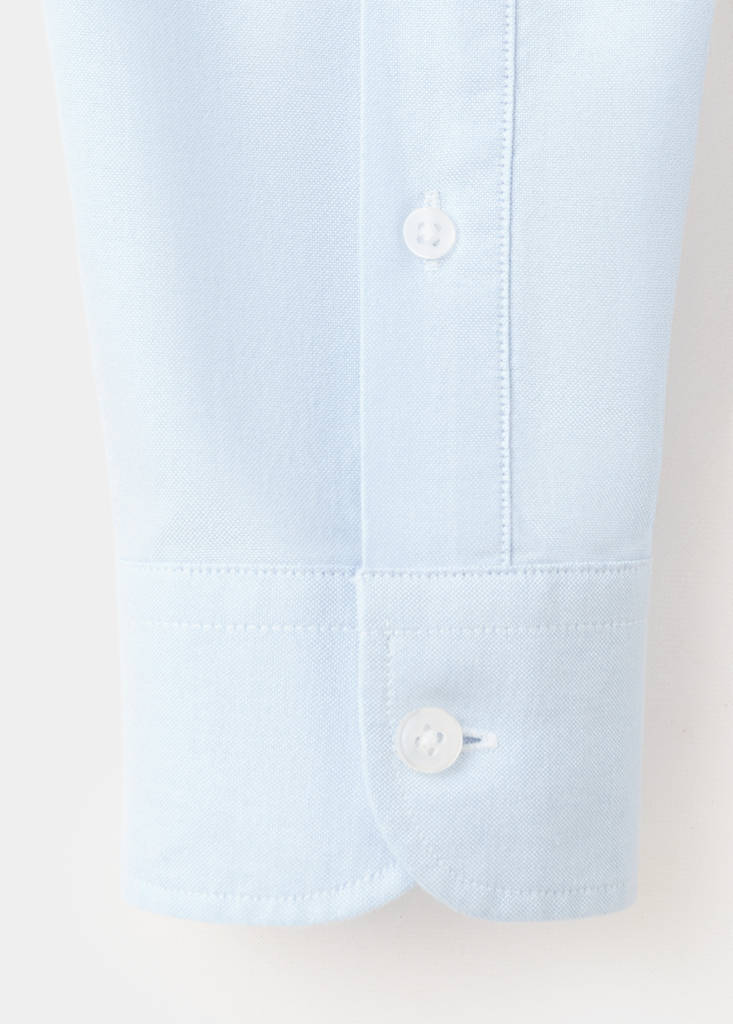 Lightweight Oxford shirt 100% cotton regular fit — Sky Blue