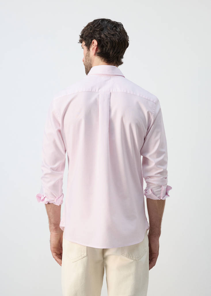 Lightweight Oxford shirt 100% cotton regular fit — Pastel Pink