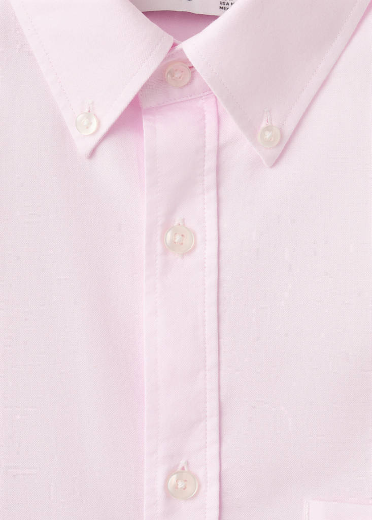 Lightweight Oxford shirt 100% cotton regular fit — Pastel Pink