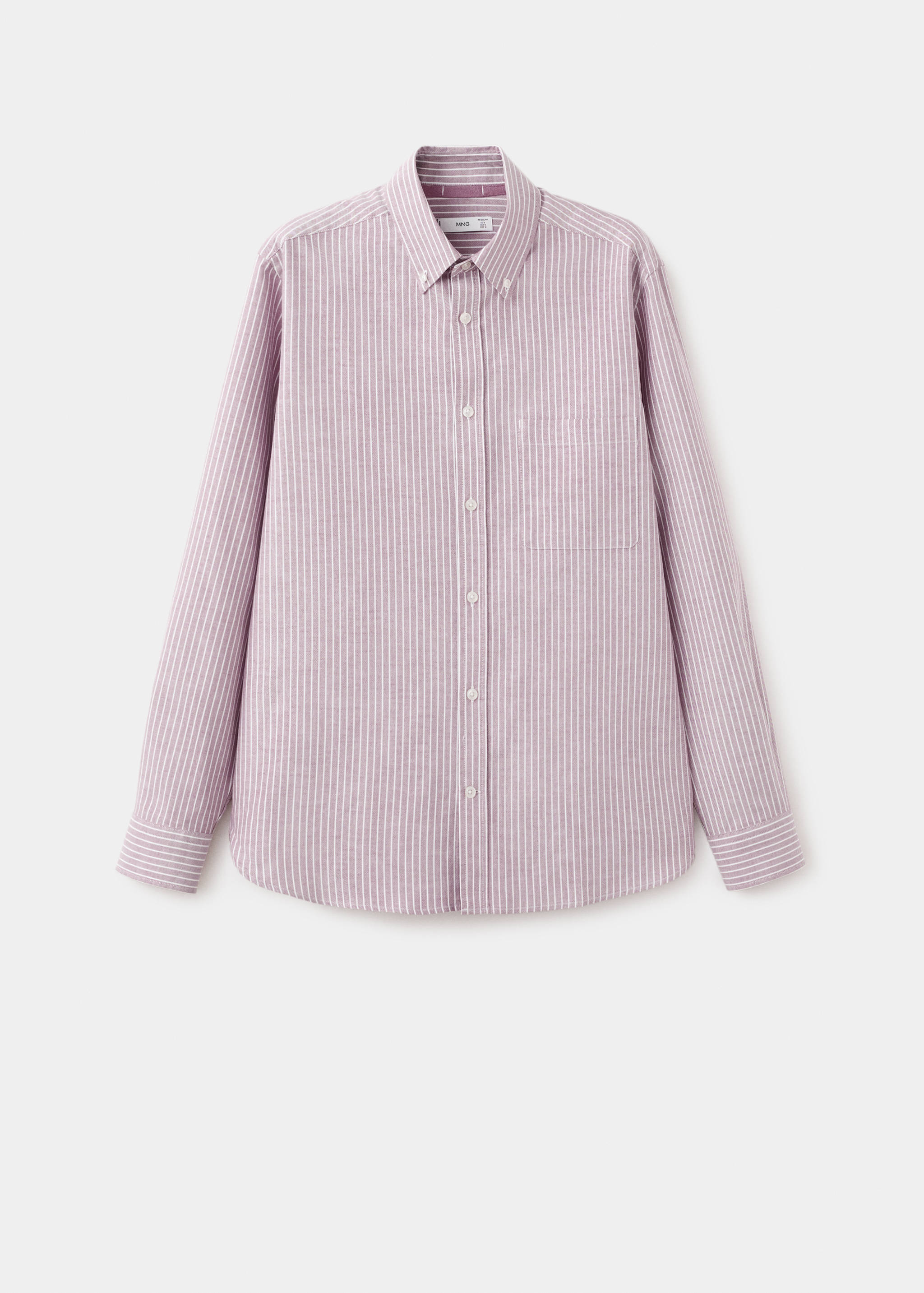 Oxford shirt, regular fit, 100% cotton, striped - Article without model