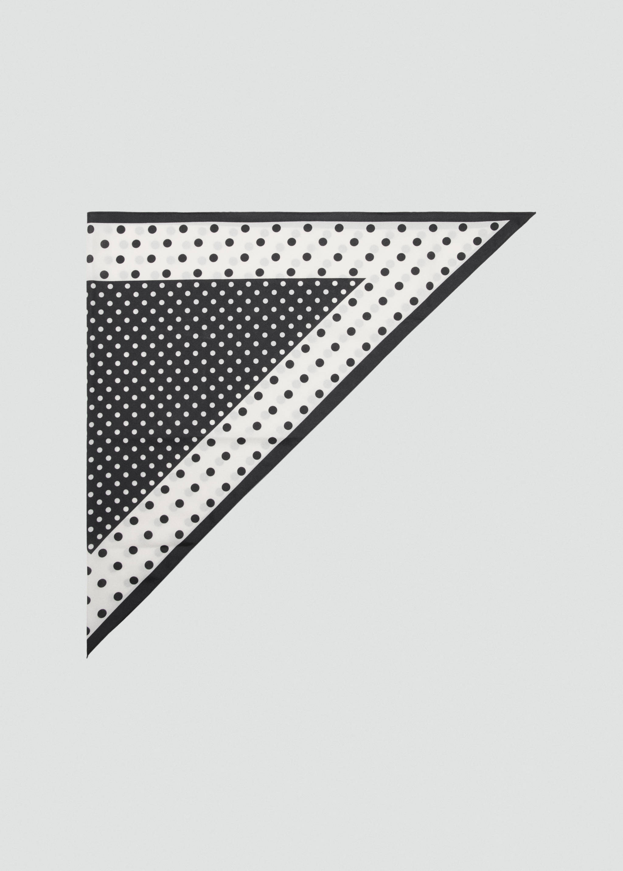 Satin check-print scarf - Article without model