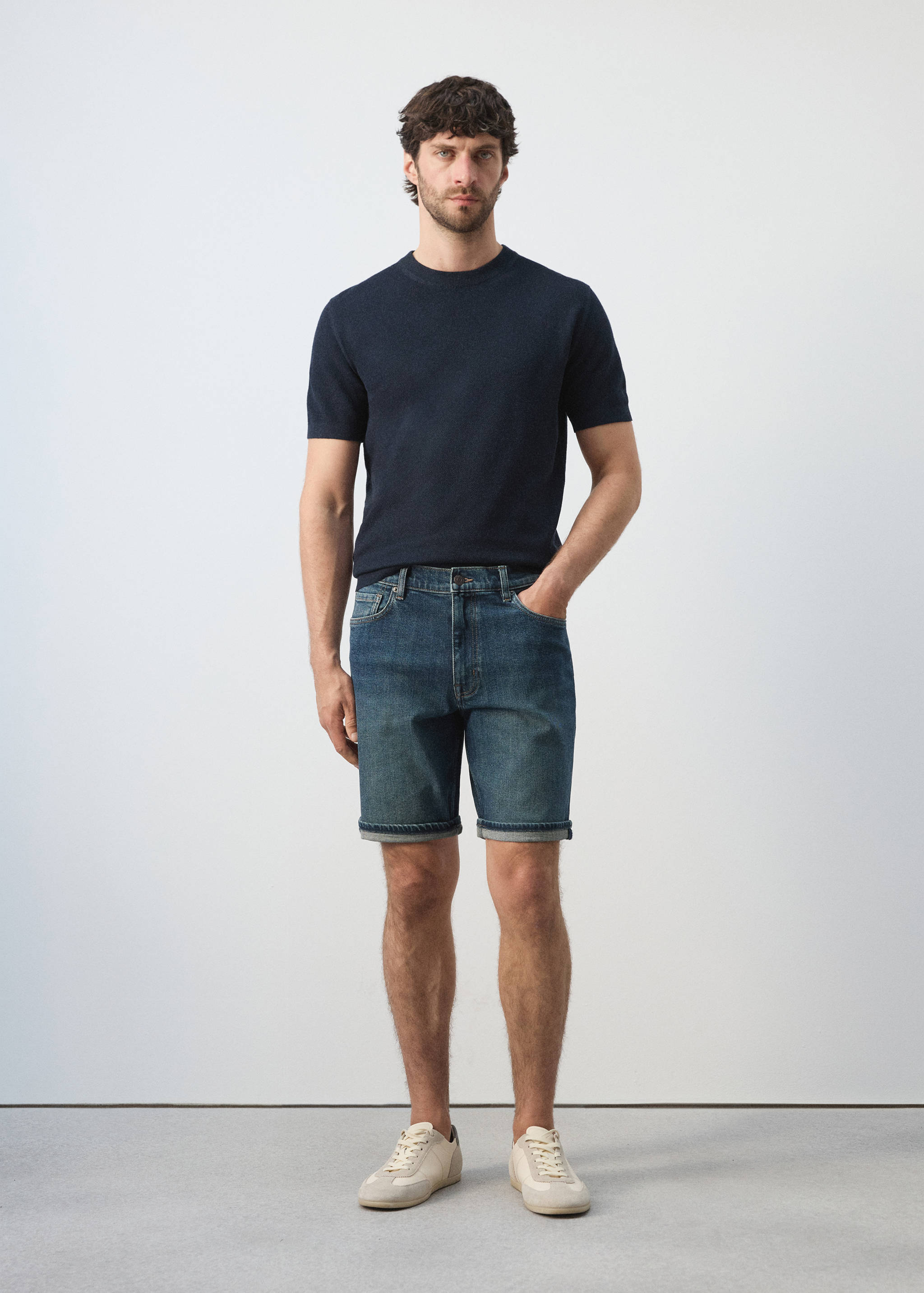 Bermudas vaqueras slim fit - Plano general