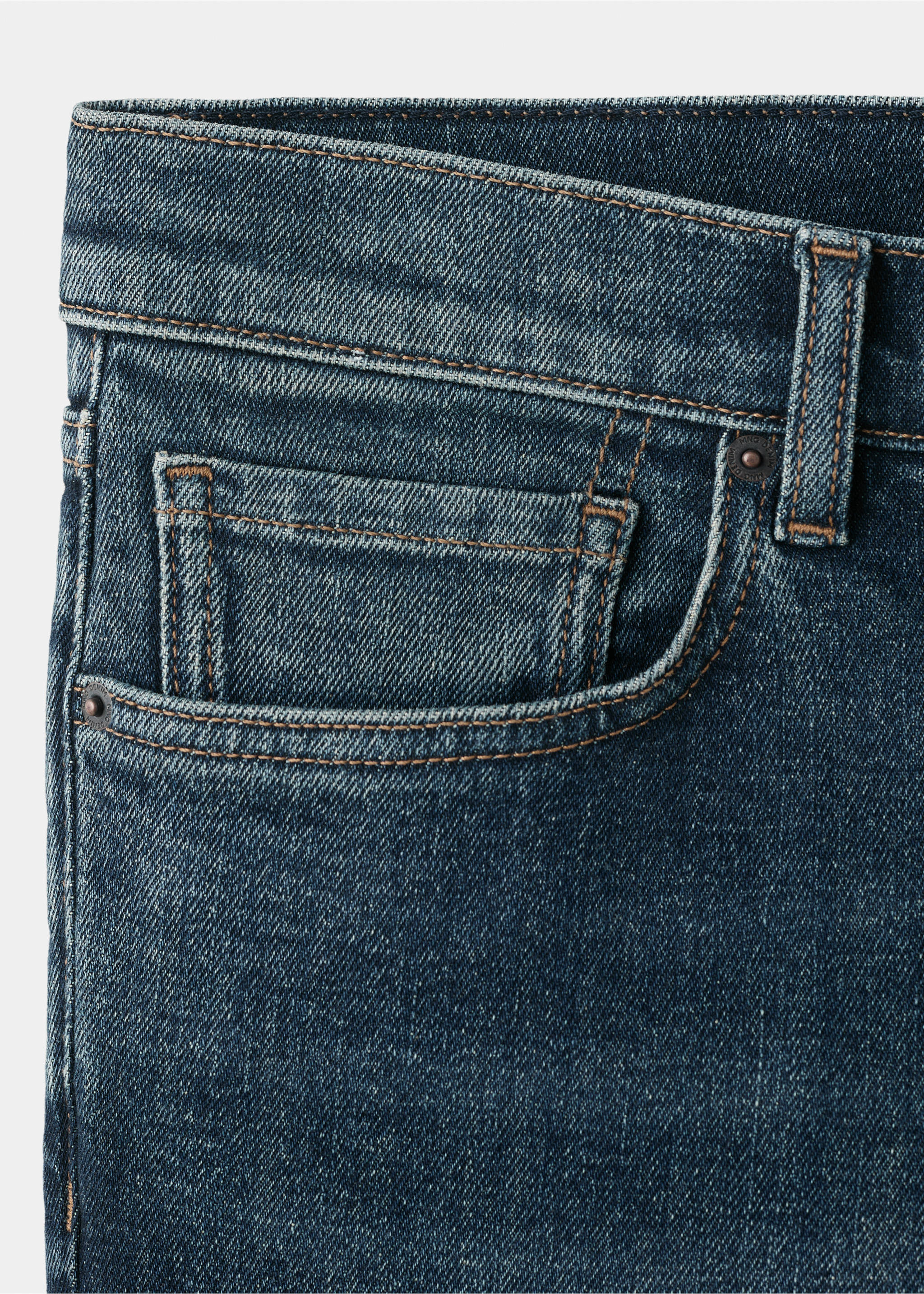 Bermuda en jean slim fit - Détail de l'article 0, Bleu foncé. Ref: 27055959-00.