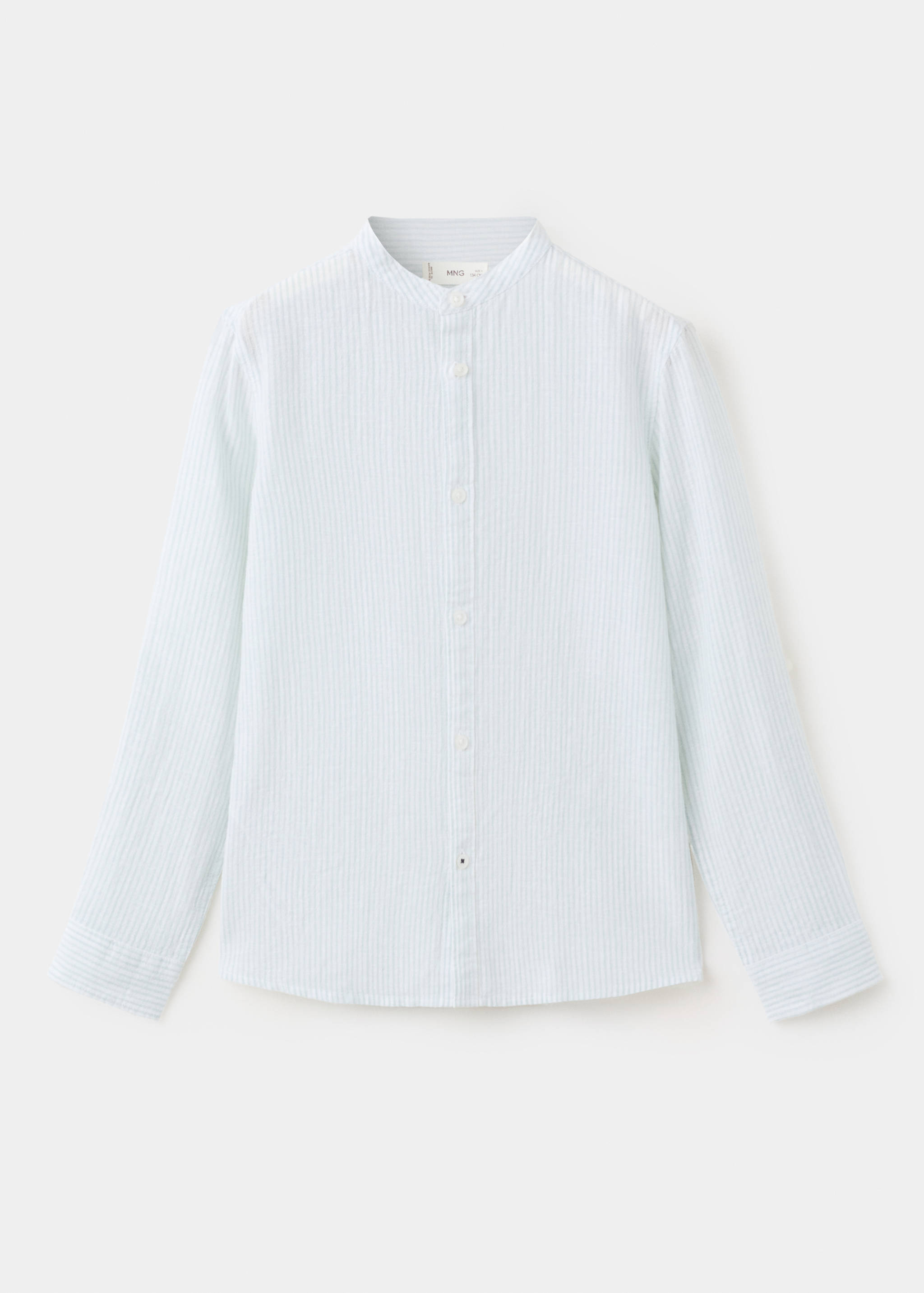 Striped linen-blend shirt - Article without model