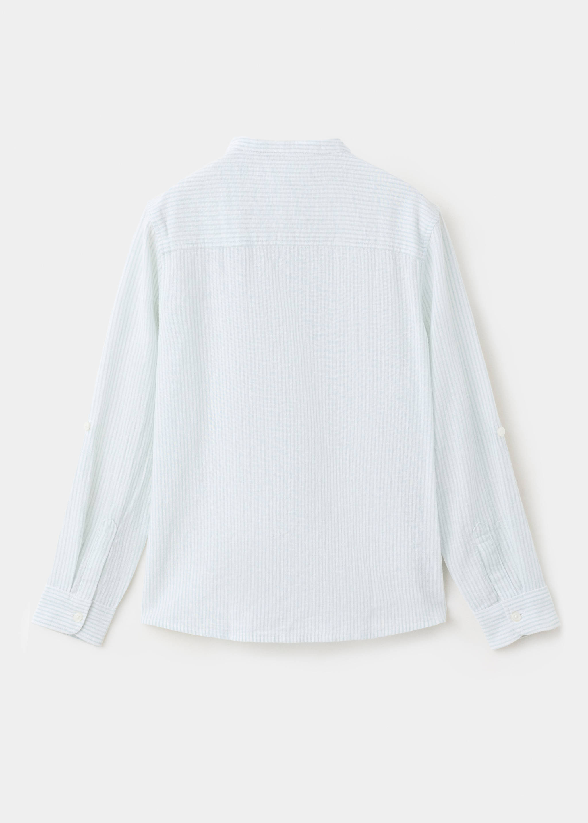 Striped linen-blend shirt - Reverse of the article