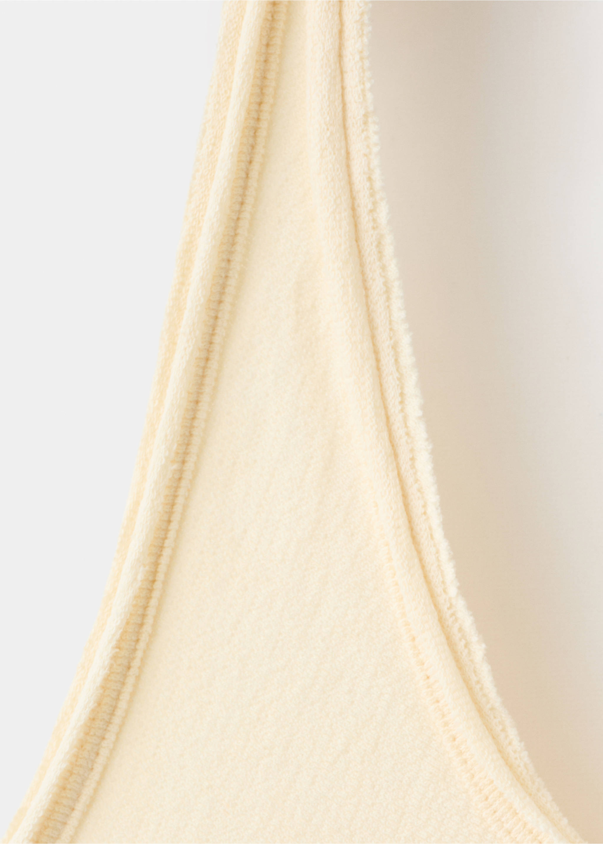Short halter-neck dress - Details of the article 8, Pastel Yellow. Ref: 27055962-00.