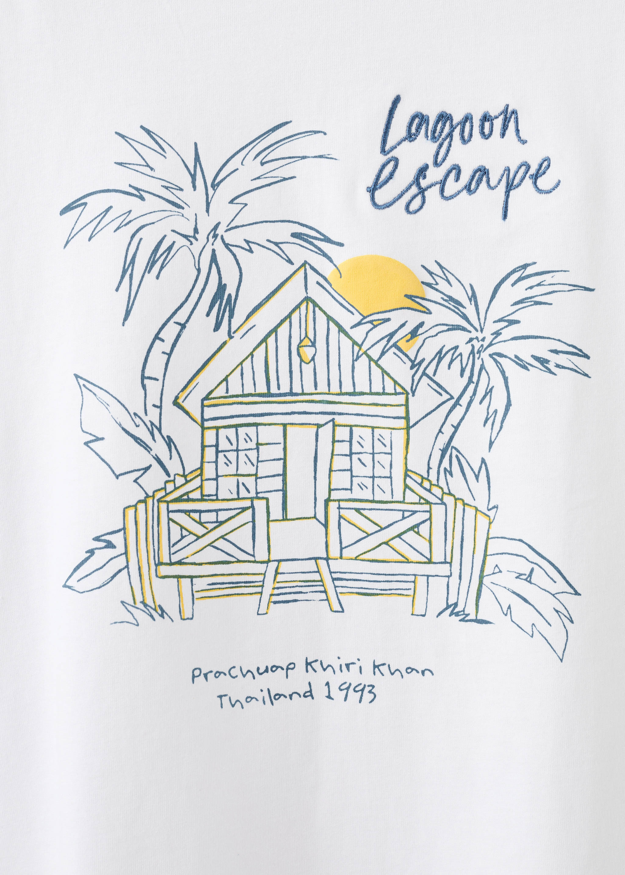 Printed cotton-blend t-shirt - Details of the article 0