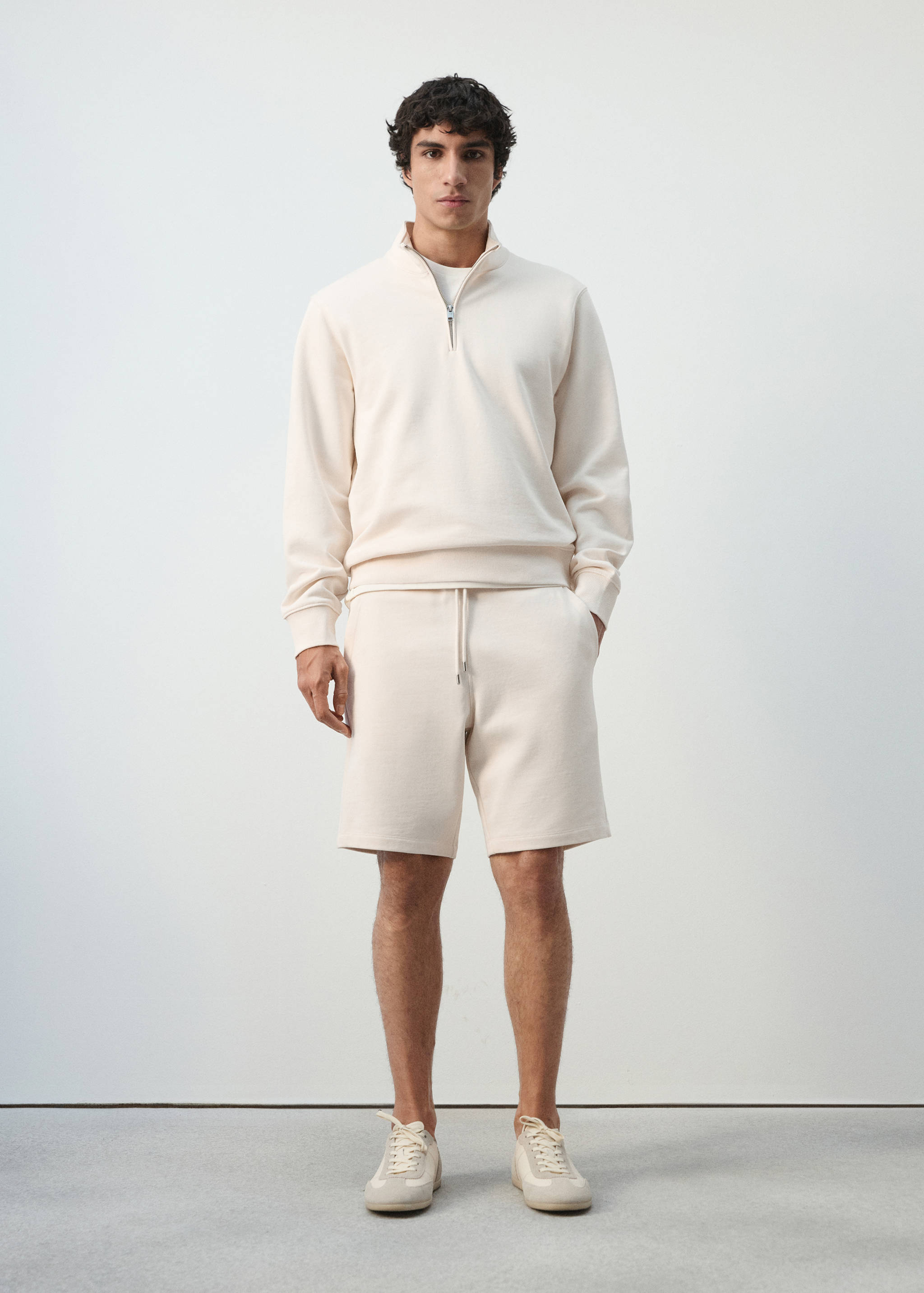 Bermuda jogger 100 % coton - Plan général