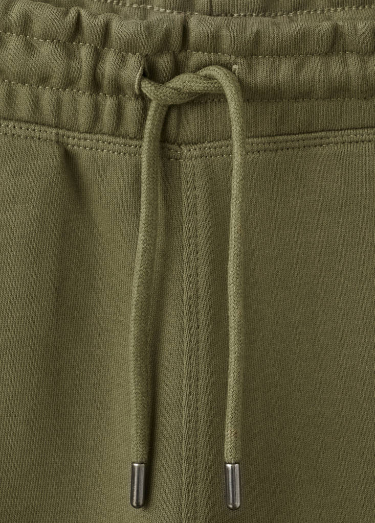 Jogger-Bermudas aus 100 % Baumwolle — Dunkelgrün