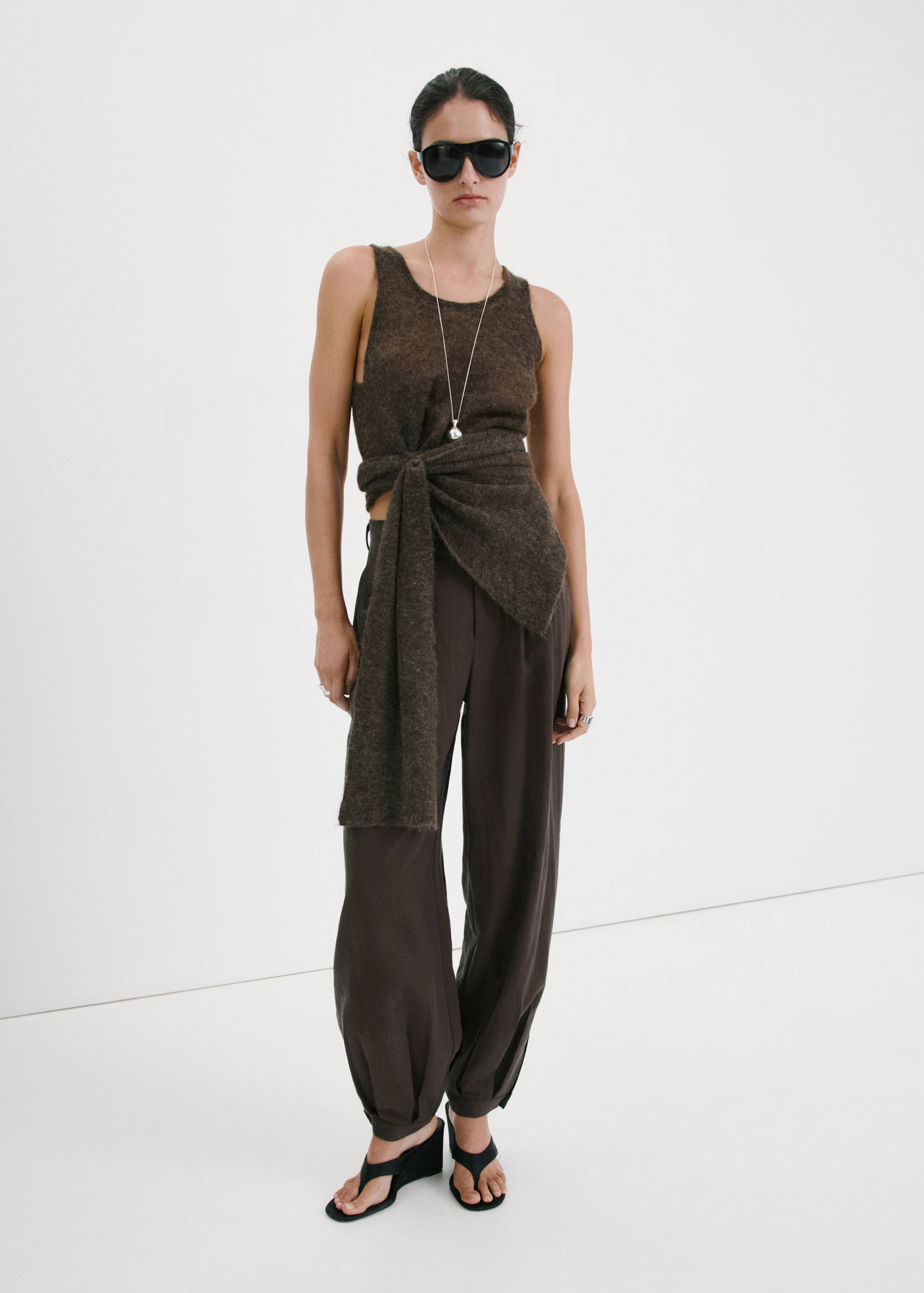 Lyocell harem trousers - General plane