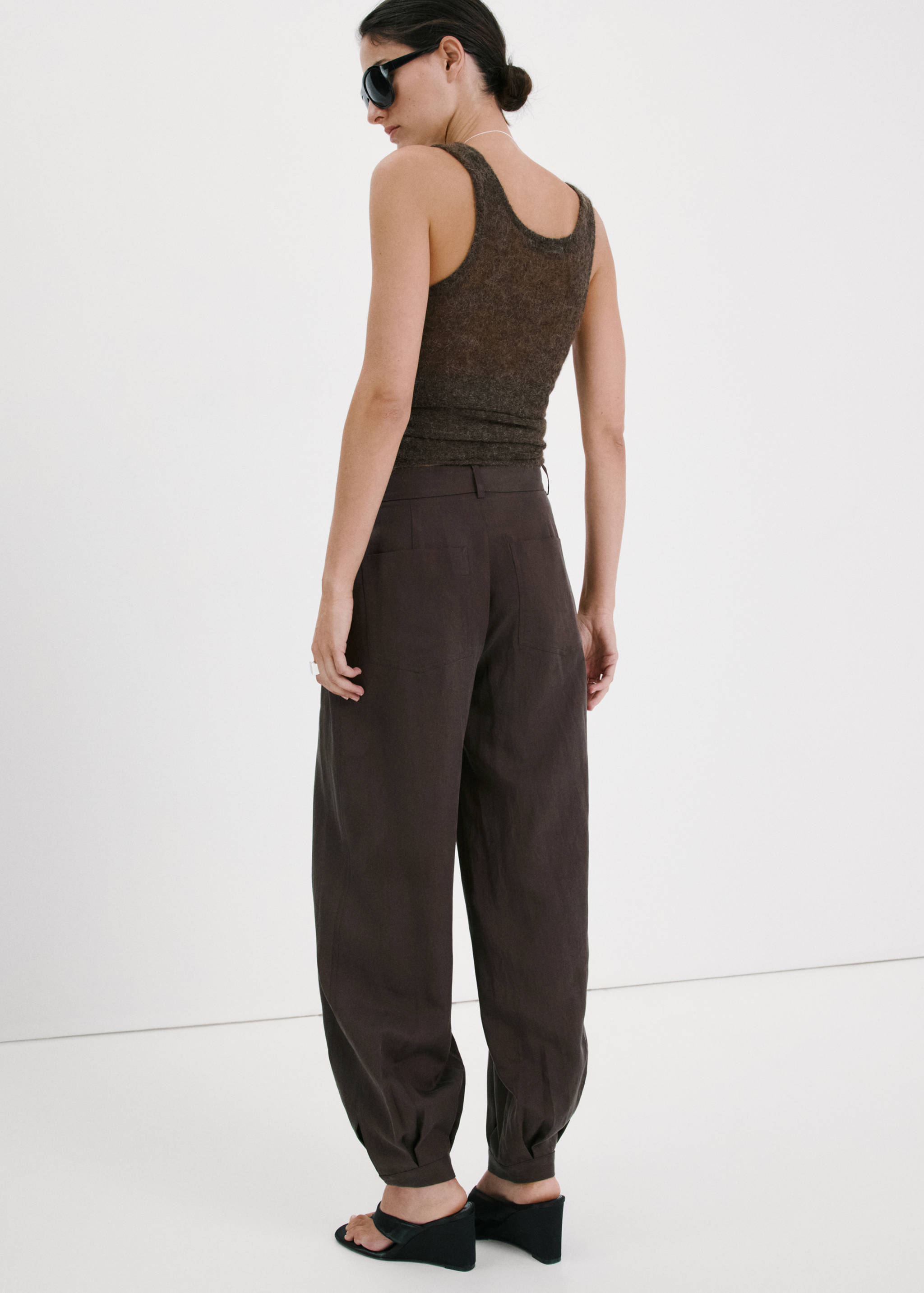Lyocell harem trousers - Reverse of the article