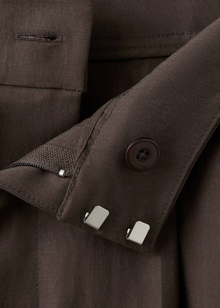 Lyocell harem trousers — Chocolate