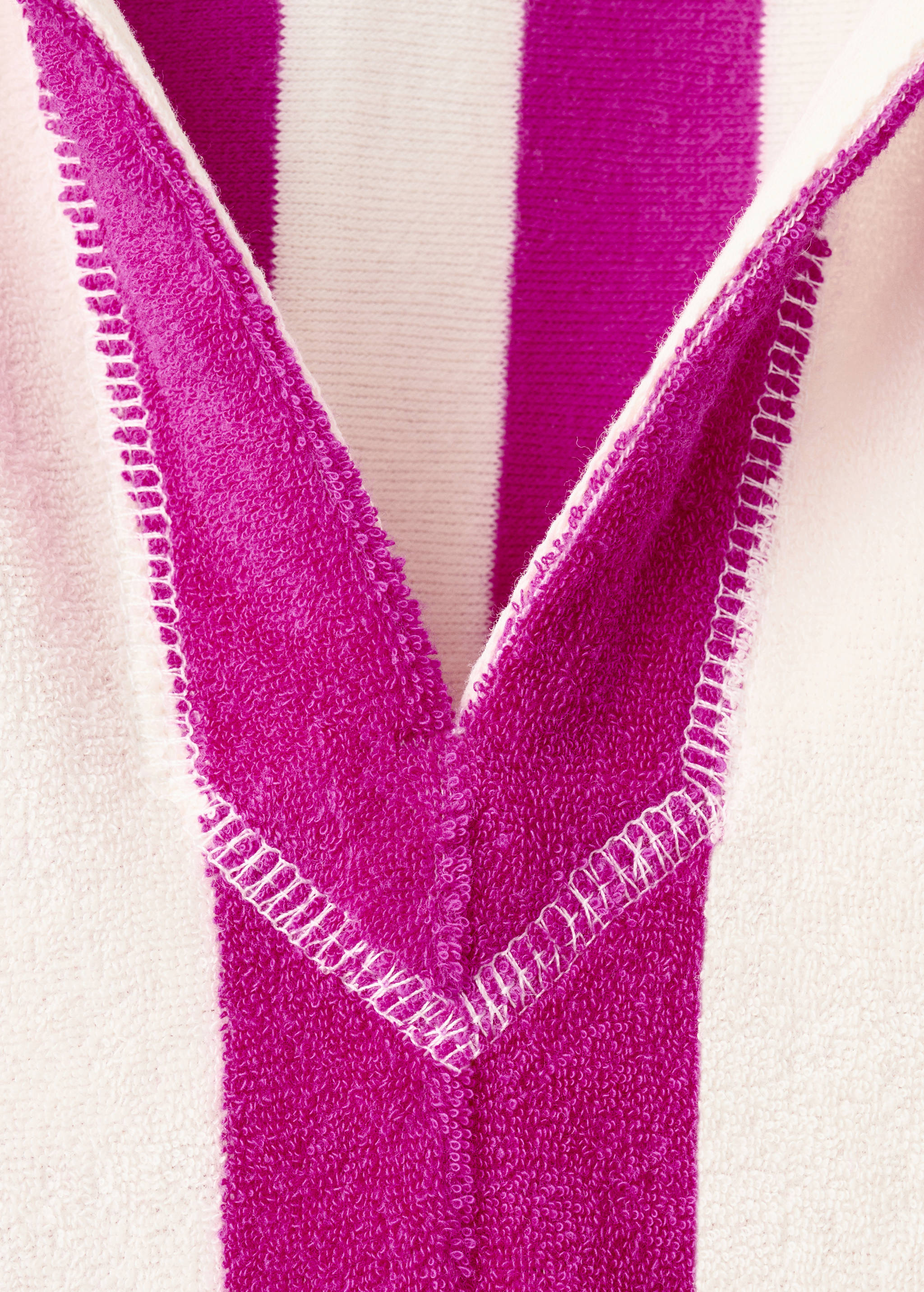 Frottee-Baumwoll-Sweatshirt mit Streifen - Detail des Artikels 8