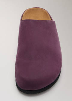 Minimalist leather clogs — Lilac 3